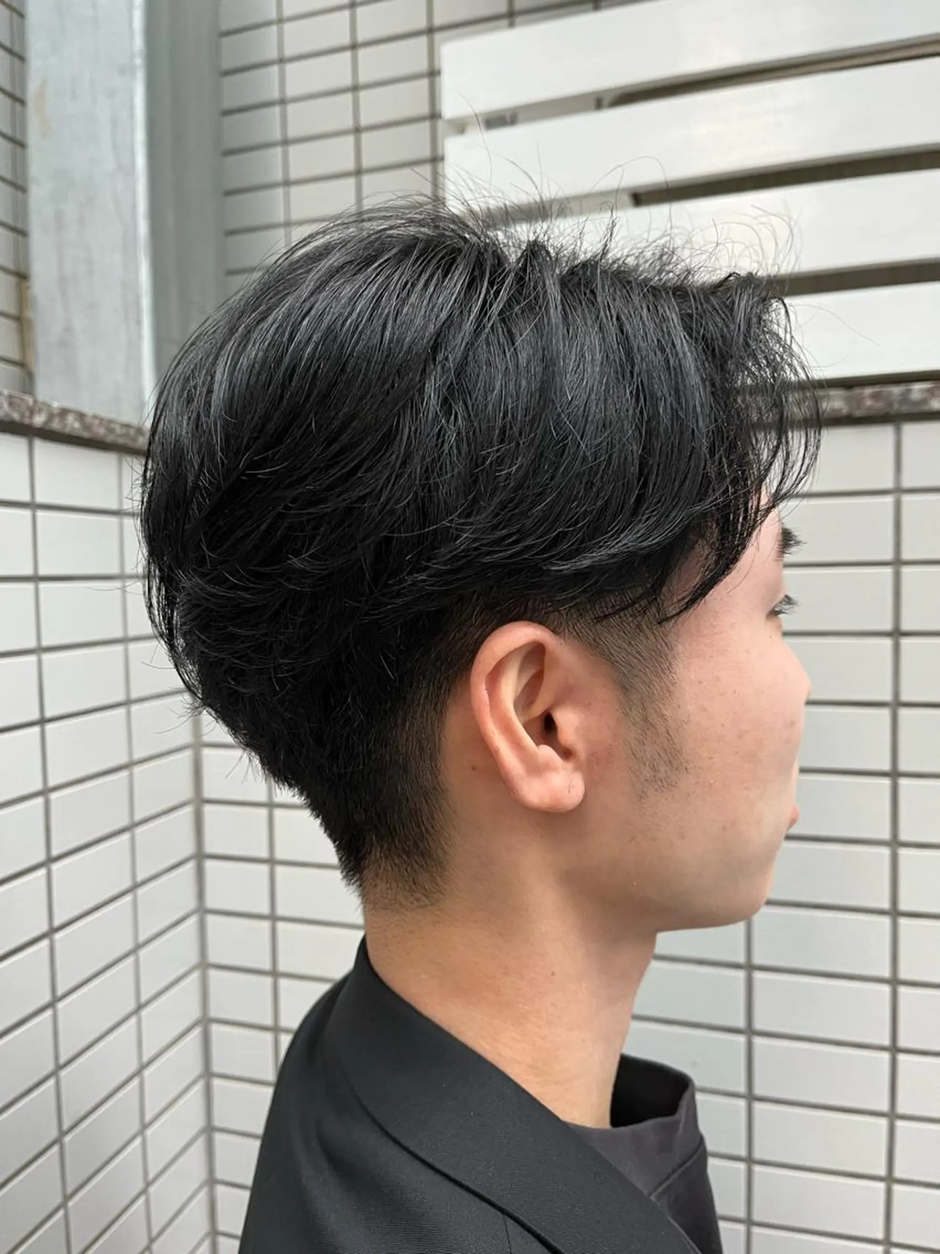 ミディアム パーマ メンズ カット パーマ トリートメント ヘアセット 🏆メンズヘア特化 🥇代表りんぺーのヘアスタイル