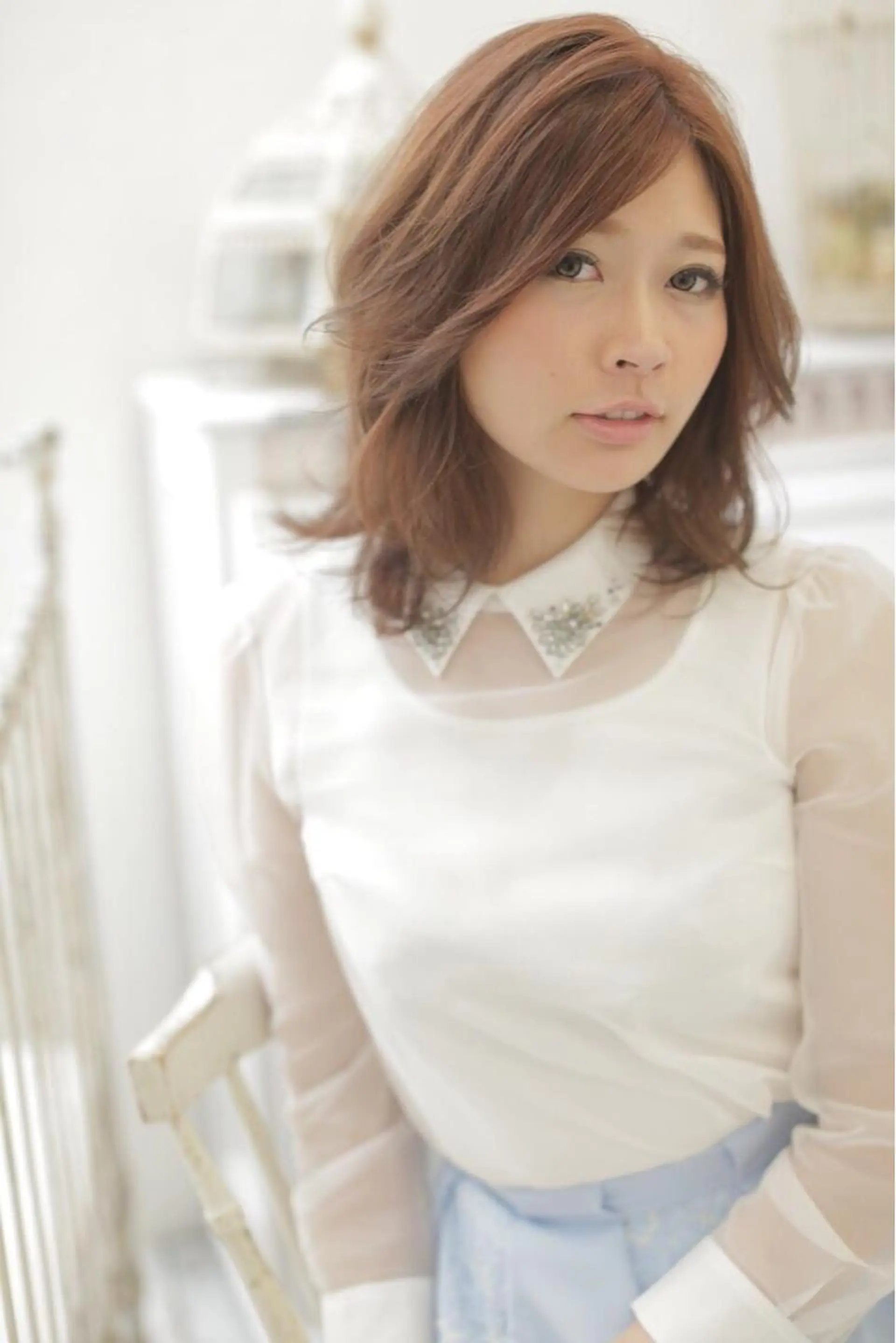 ミディアム カラー パーマ ヘアアレンジ colorshair 田宮店/大岡亮介のヘアスタイル