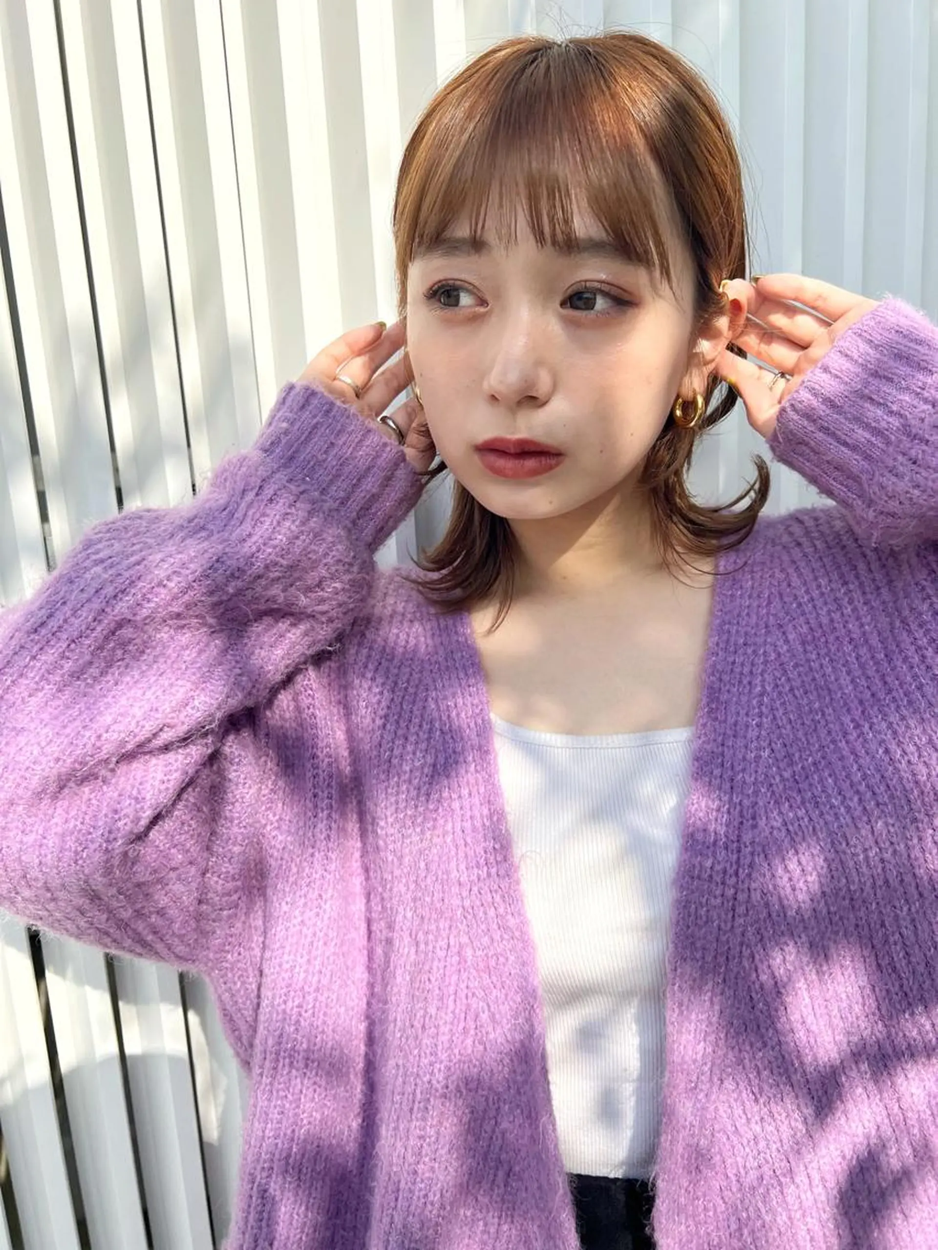 ミディアム カラー ベージュカラー オレンジ オレンジベージュ カット ヘアカラー トリートメント 🉐メンズヘア特化 men's/ケンイチのヘアスタイル