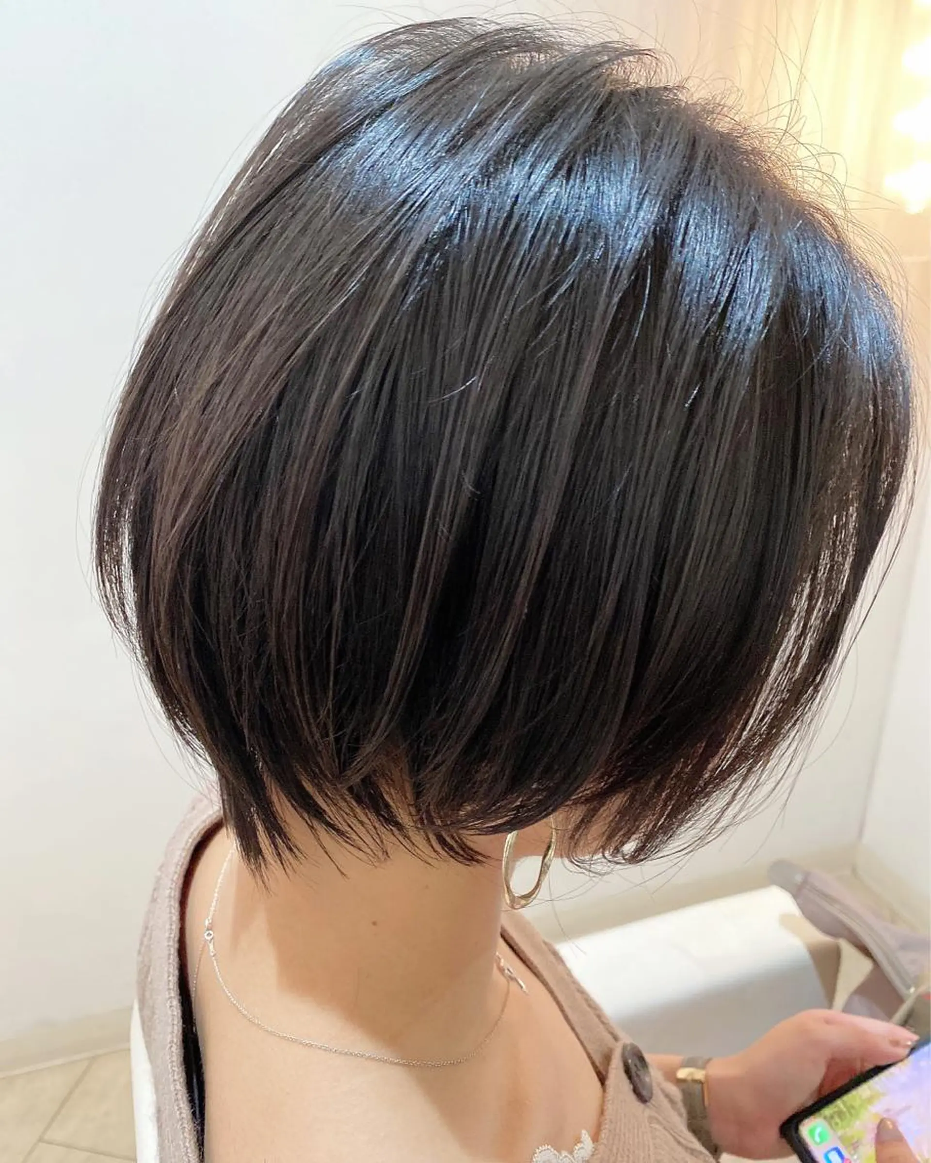 ショート ショートボブ ボブ ショートヘア くせ毛×ショート 上岡勇祐のヘアスタイル