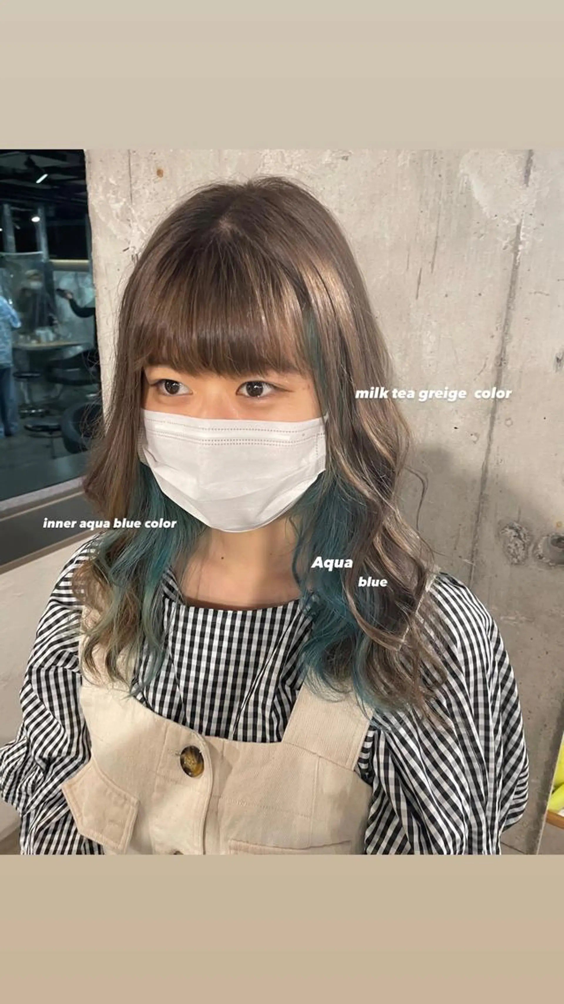 セミロング カラー パーマ ヘアアレンジ メンズ キッズ ネイル マツエク・マツパ 透明感カラー・レイヤ ー🎀amika🎀のヘアスタイル