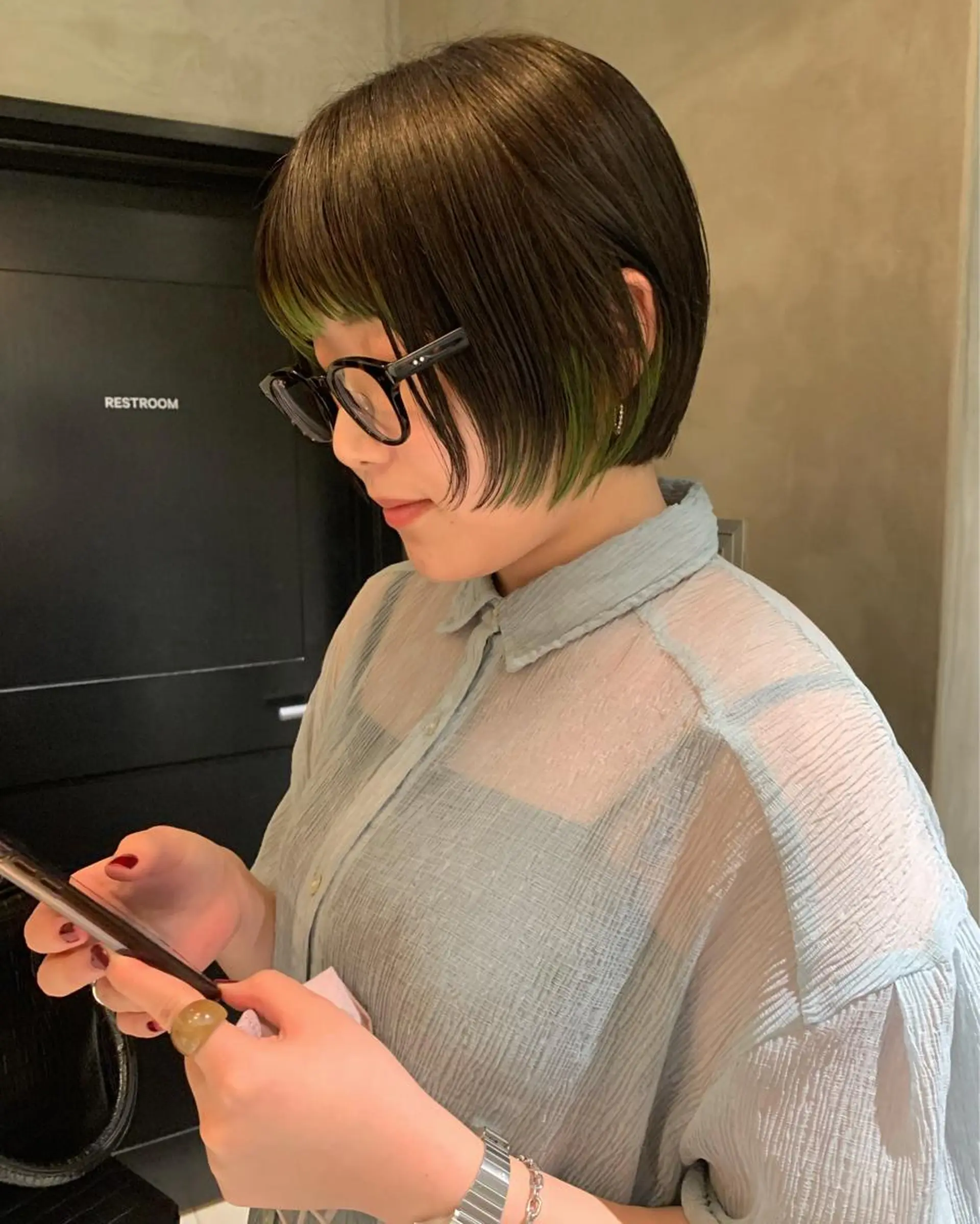 ショート カラー ヘアカラー トリートメント アンニュイヘア🪽 ayumiのヘアスタイル