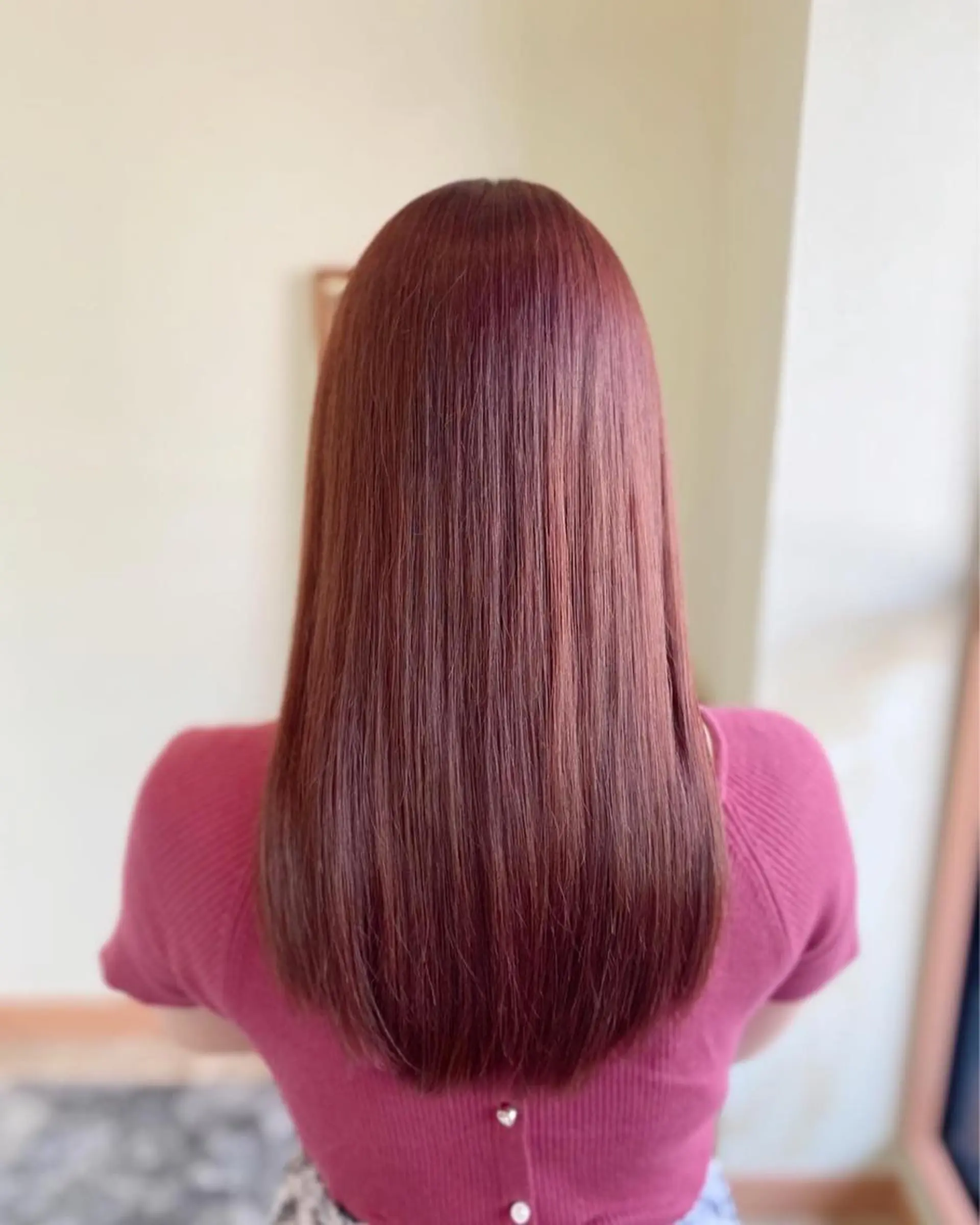 カラー ベージュカラー ピンクカラー ピンクベージュ カット ヘアカラー トリートメント NUMBER 天王寺YUYAのヘアスタイル