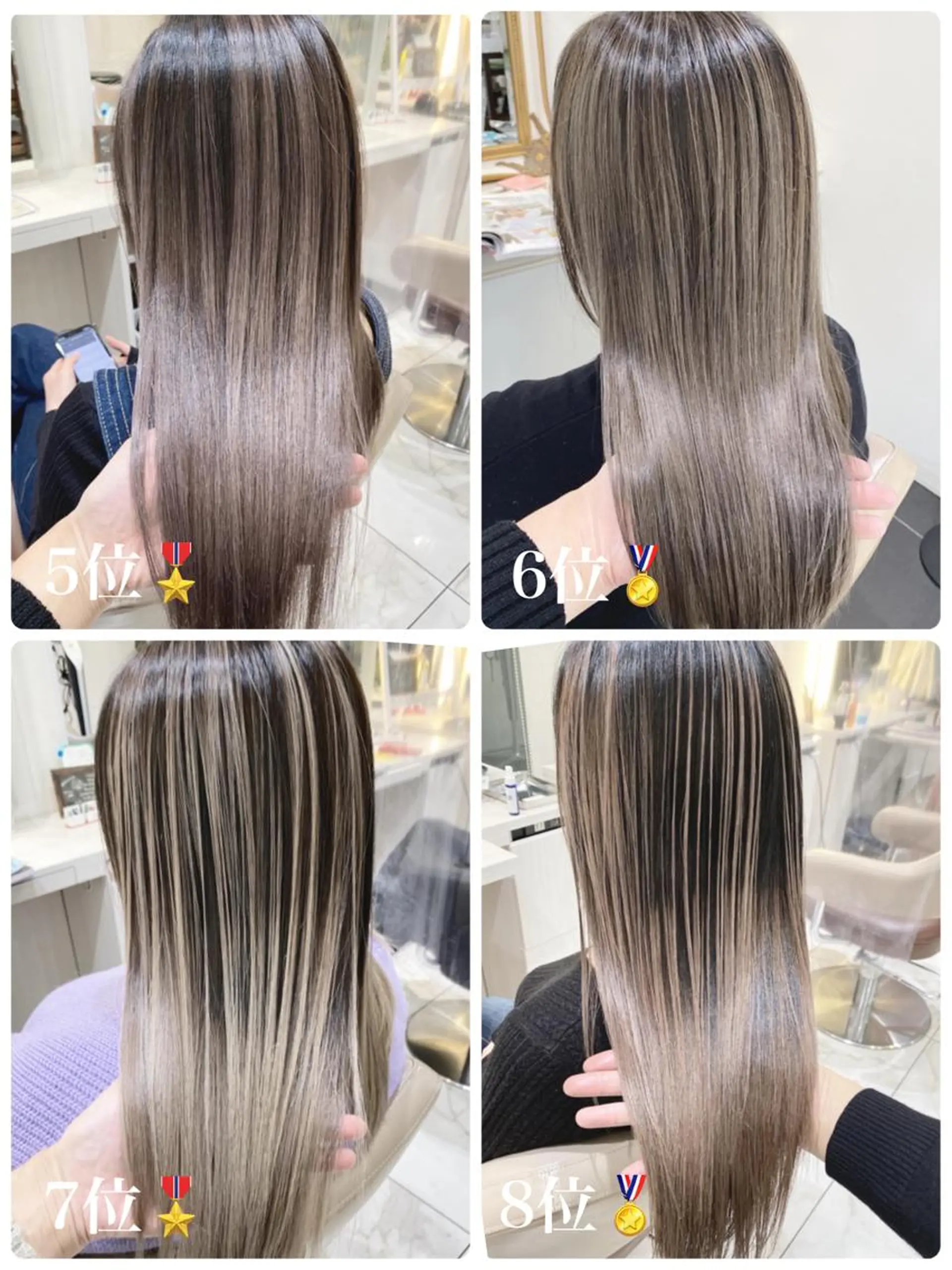 ロング カラー バレイヤージュ 髪質改善 レイヤーカット ロング カット ヘアカラー トリートメント 山崎俊輔/髪質改善 /バレイヤージュのヘアスタイル