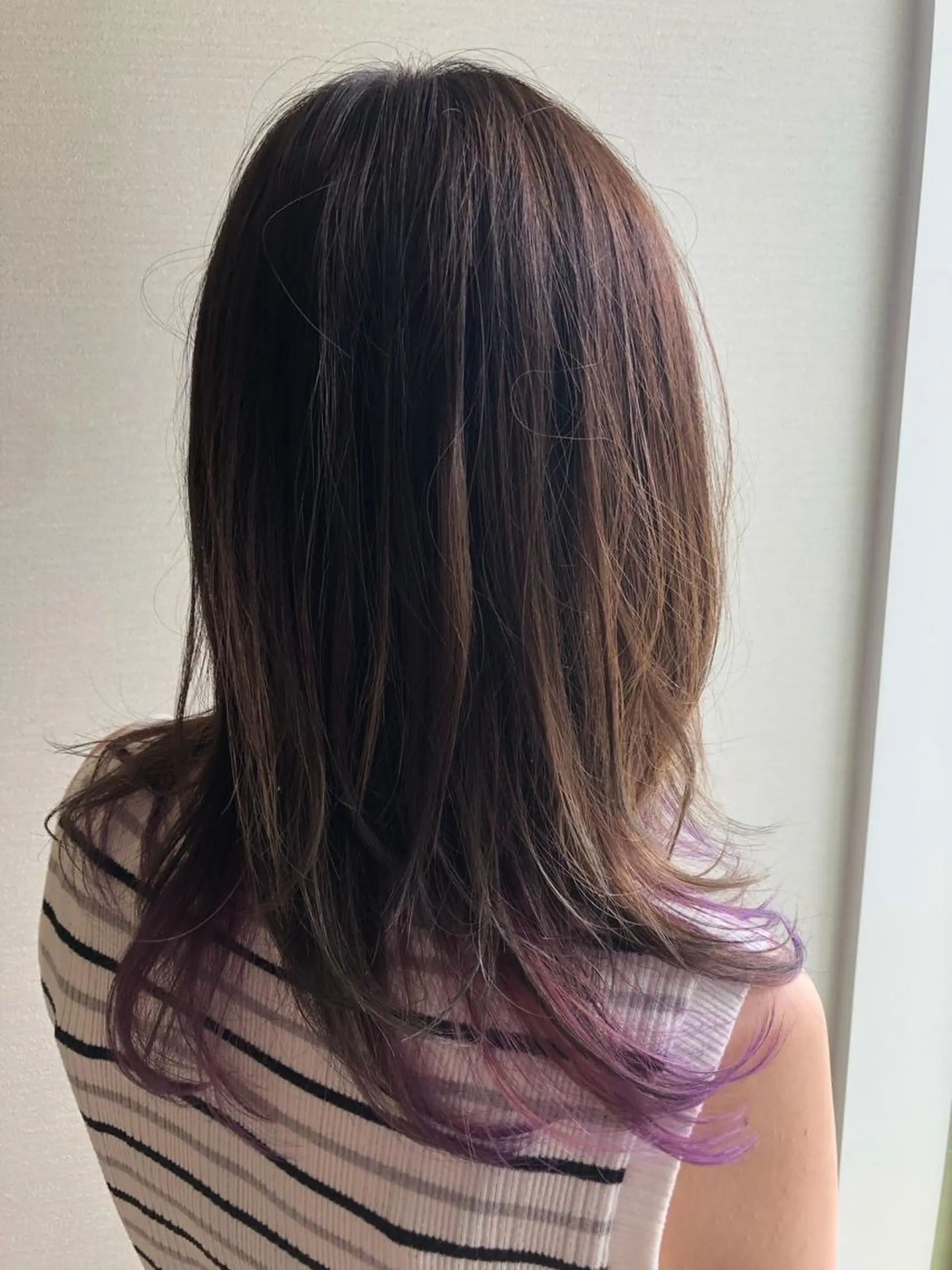 セミロング カラー noppo所属・NOPPO 和泉市 美容室／奥村　飛鳥のヘアスタイル