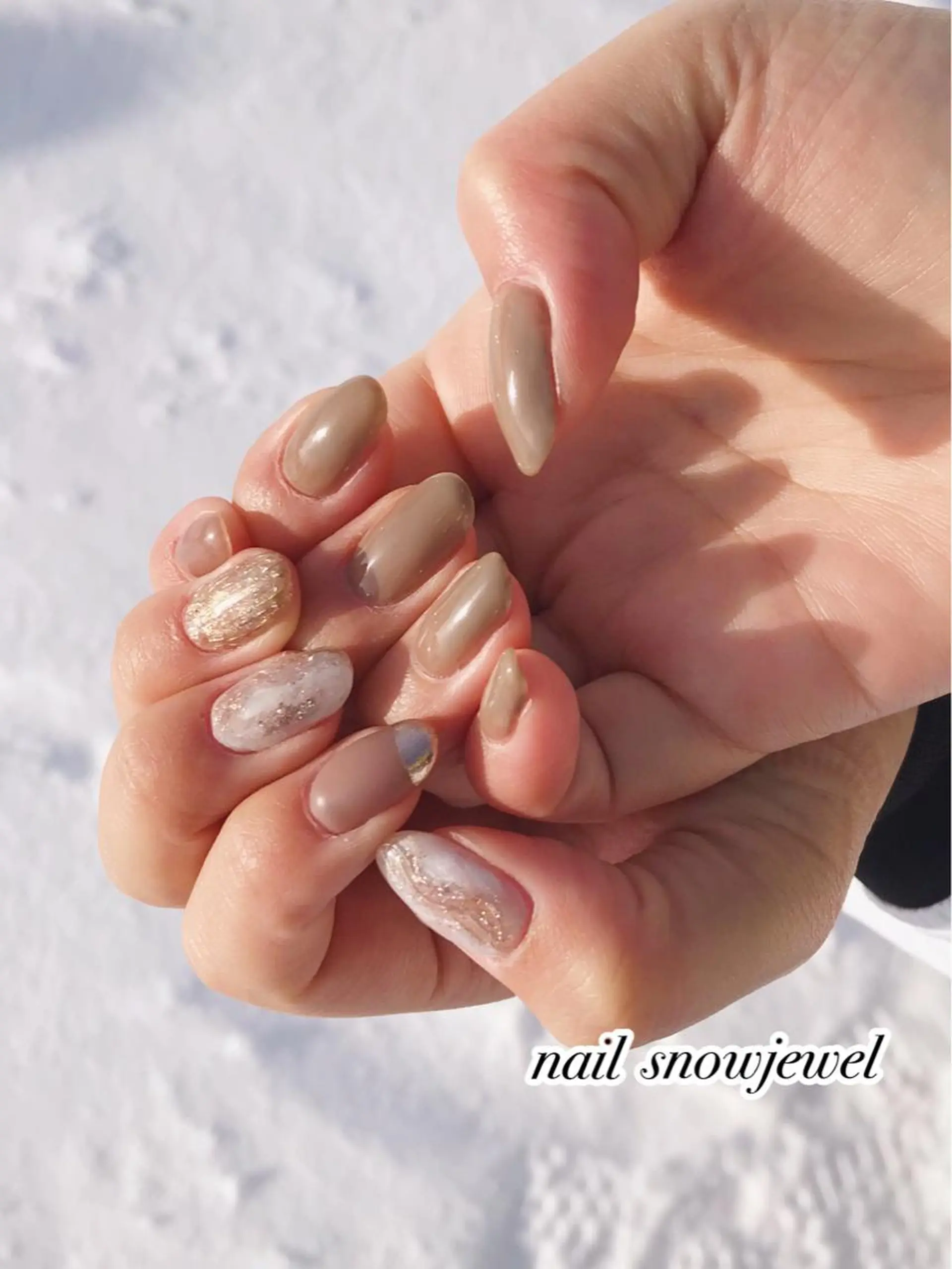 ネイル ハンドネイル nail snowjewelのネイルデザイン