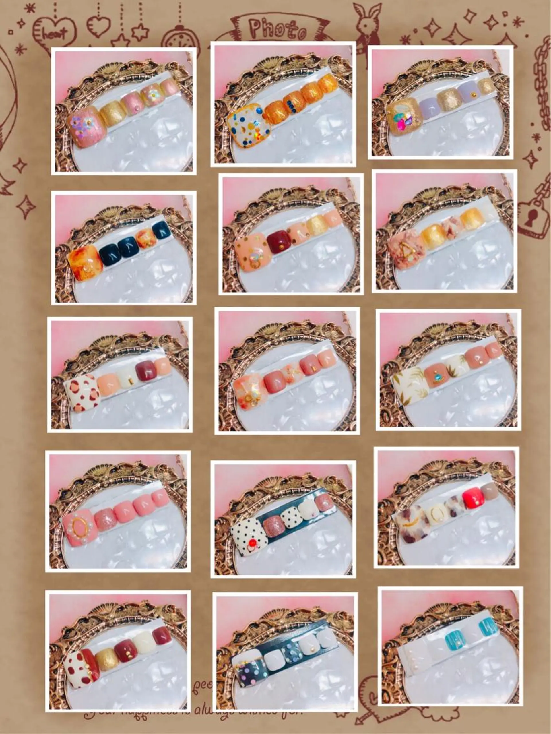 ネイル フットネイル フットネイル CROWN プライベートサロンのネイルデザイン