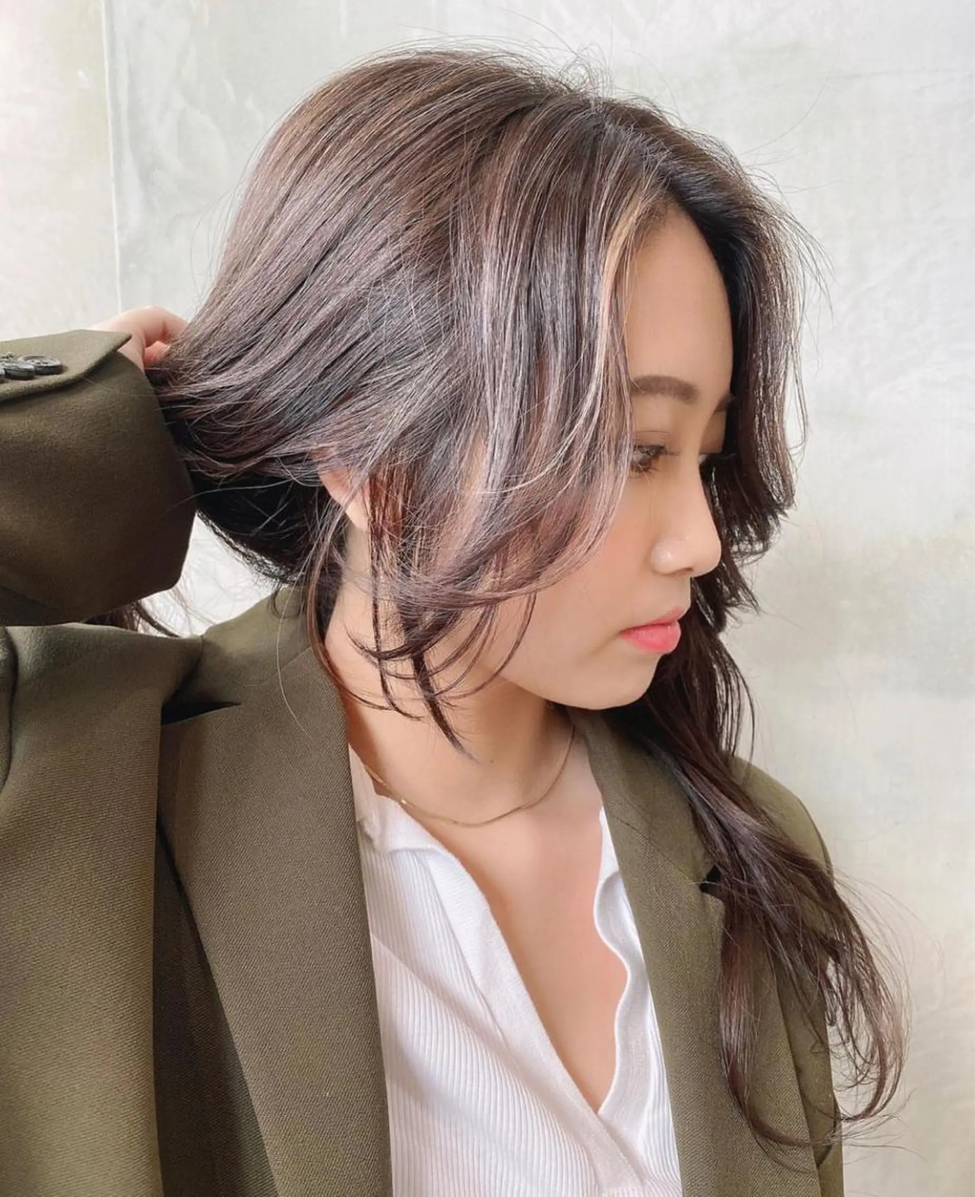 ミディアム カラー 韓国ヘア 店長NEGIのヘアスタイル