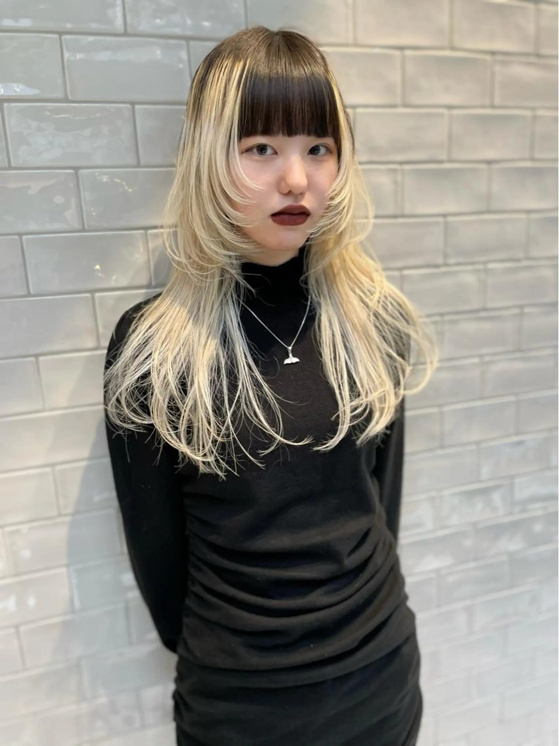 ミディアム カラー カット ヘアカラー トリートメント SALOWIN所属・ブリーチ🪡 ボブ🐬レイヤーのヘアスタイル