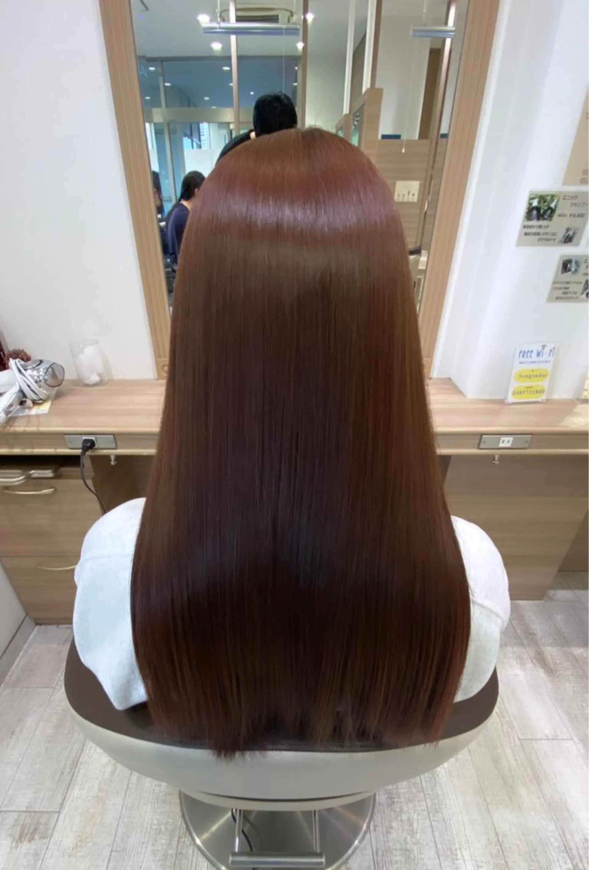 ロング カラー ブラウンカラー ピンクカラー ピンクブラウン 髪質改善 髪質改善 西村優作のヘアスタイル