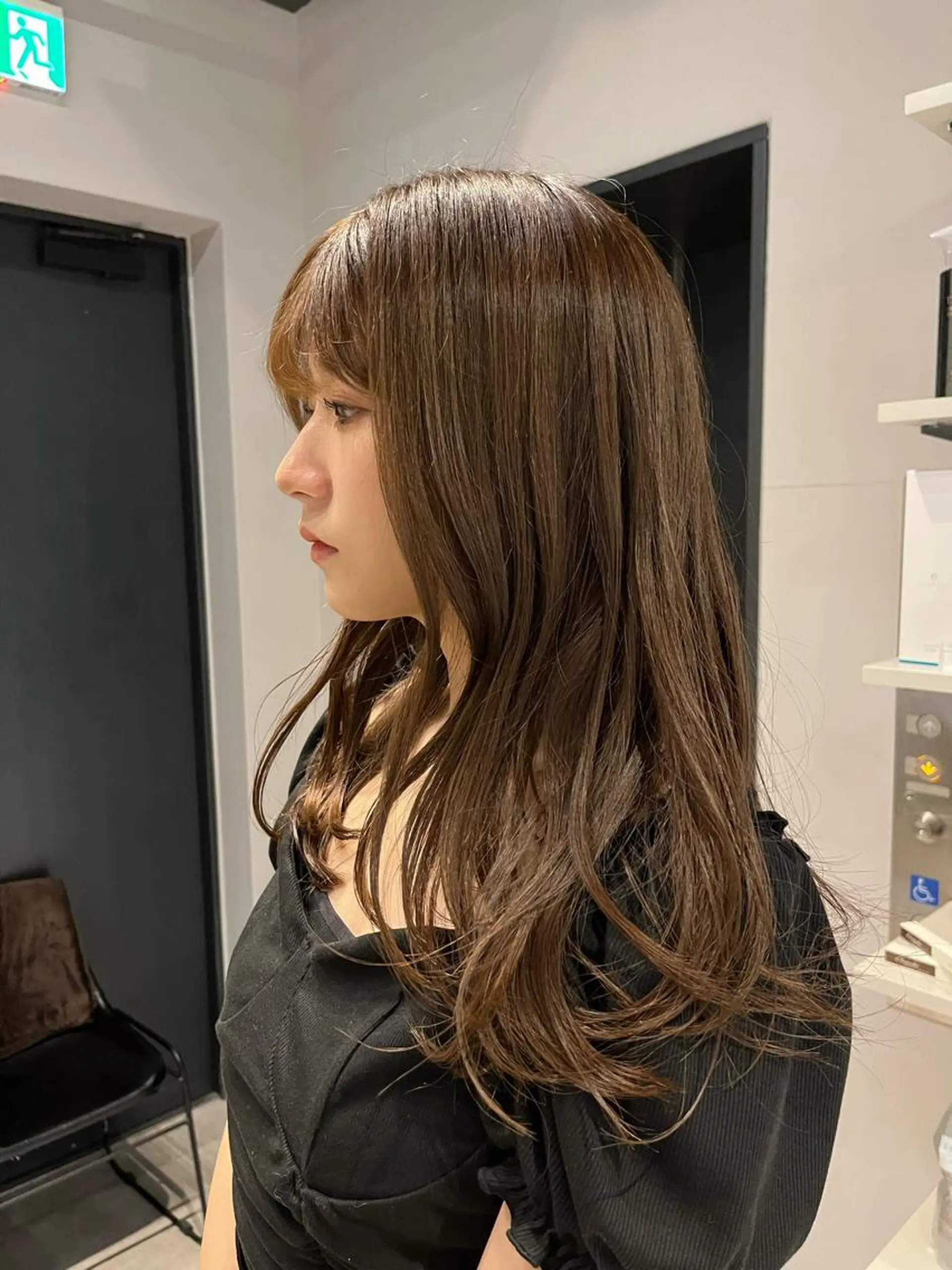 ロング カラー うる艶カラー/恵比寿 ベージュ/丸山陽平のヘアスタイル