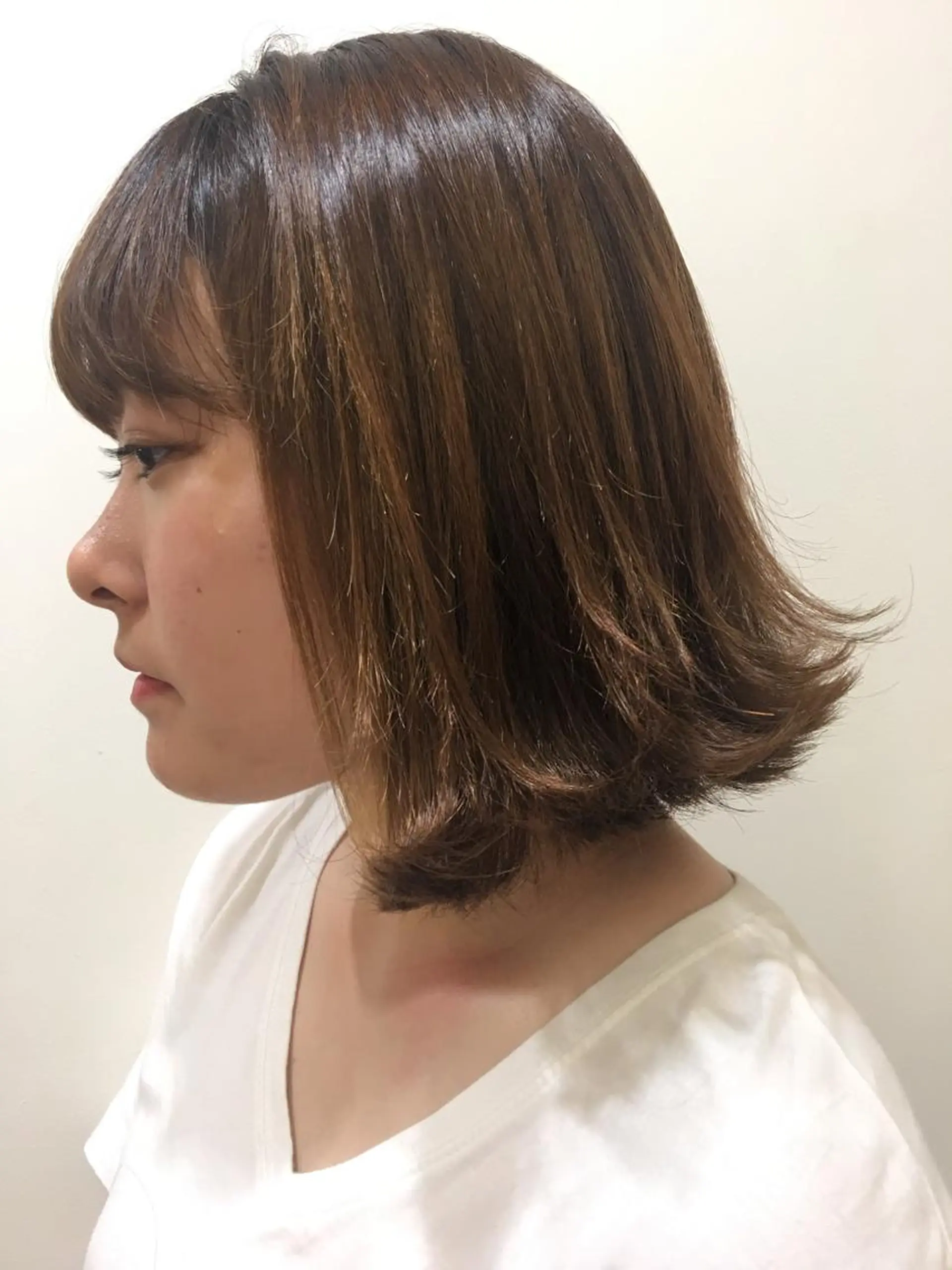 ミディアム 丸山 亜加理のヘアスタイル