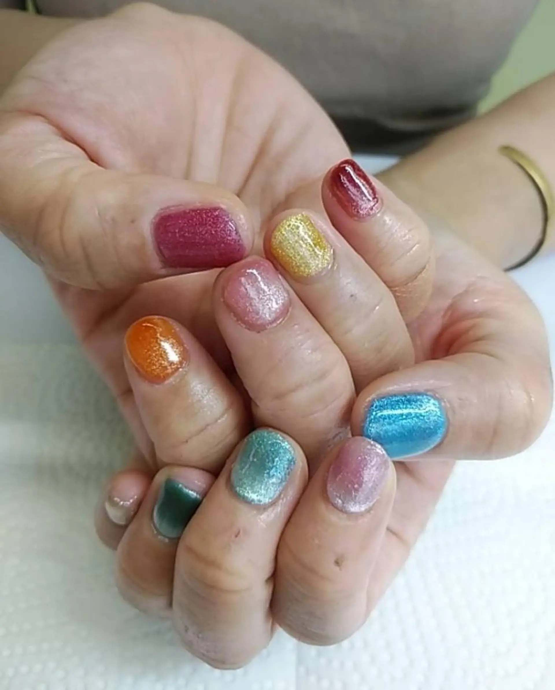 ネイル マグネットネイル ハンドネイル ハンドケア プライベートサロン Rosy Lilyのネイルデザイン