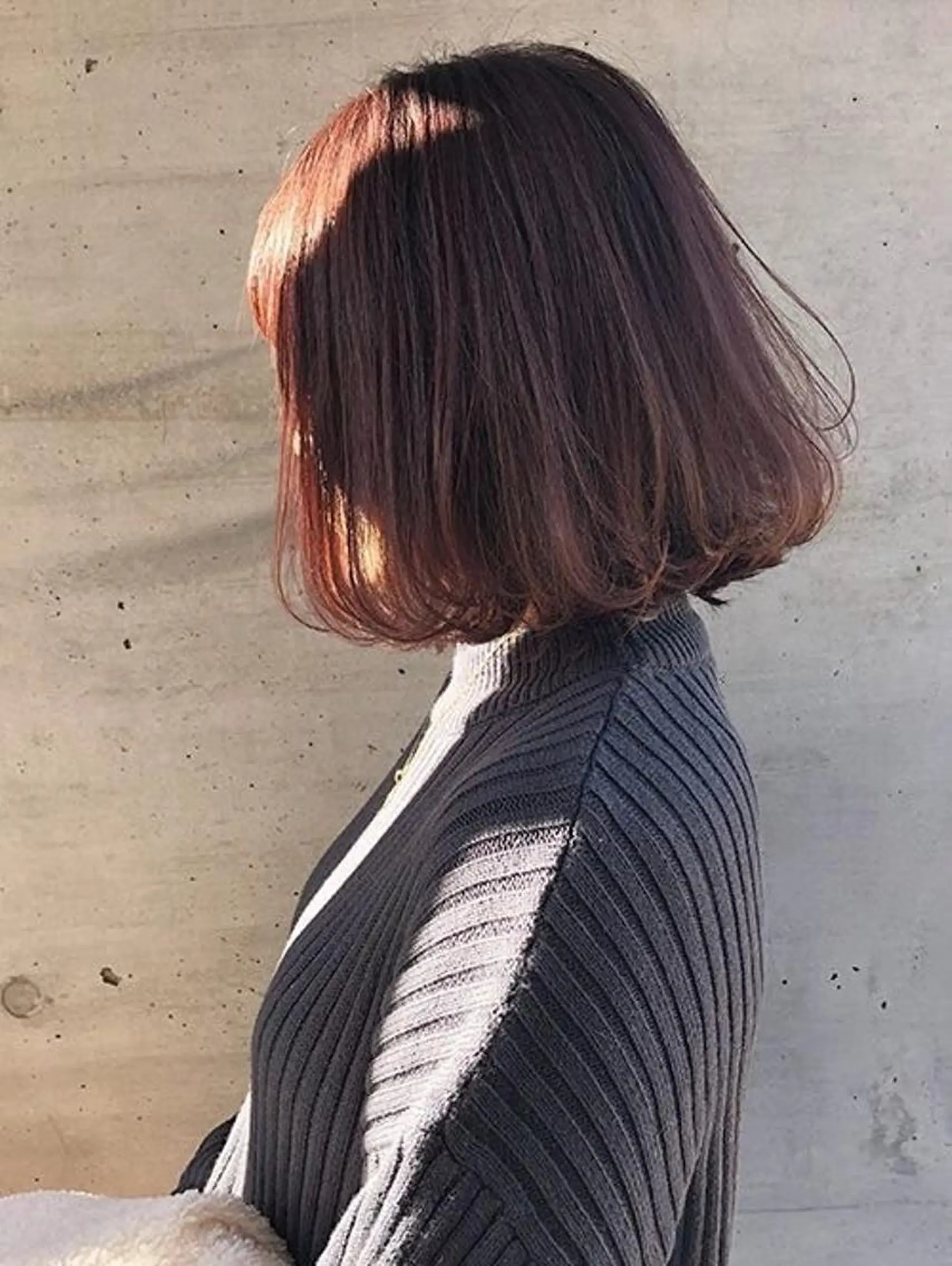 ミディアム カラー ヘアカラー トリートメント あいだ🐼ミニモ 4月限定クーポン配信のヘアスタイル