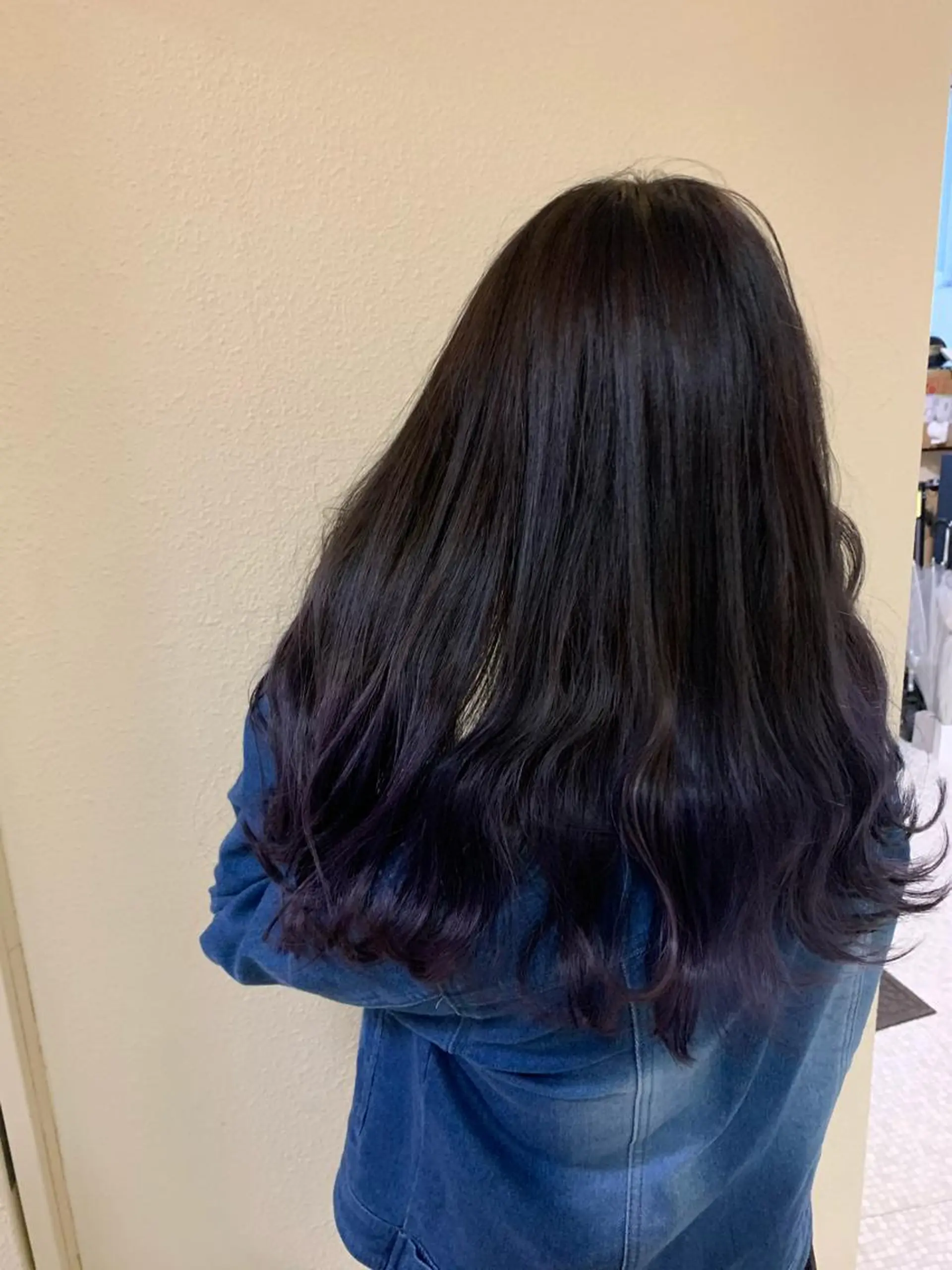 ロング ハイライト レイヤーカット ヘアカラー Selene hair OSAKAのヘアスタイル