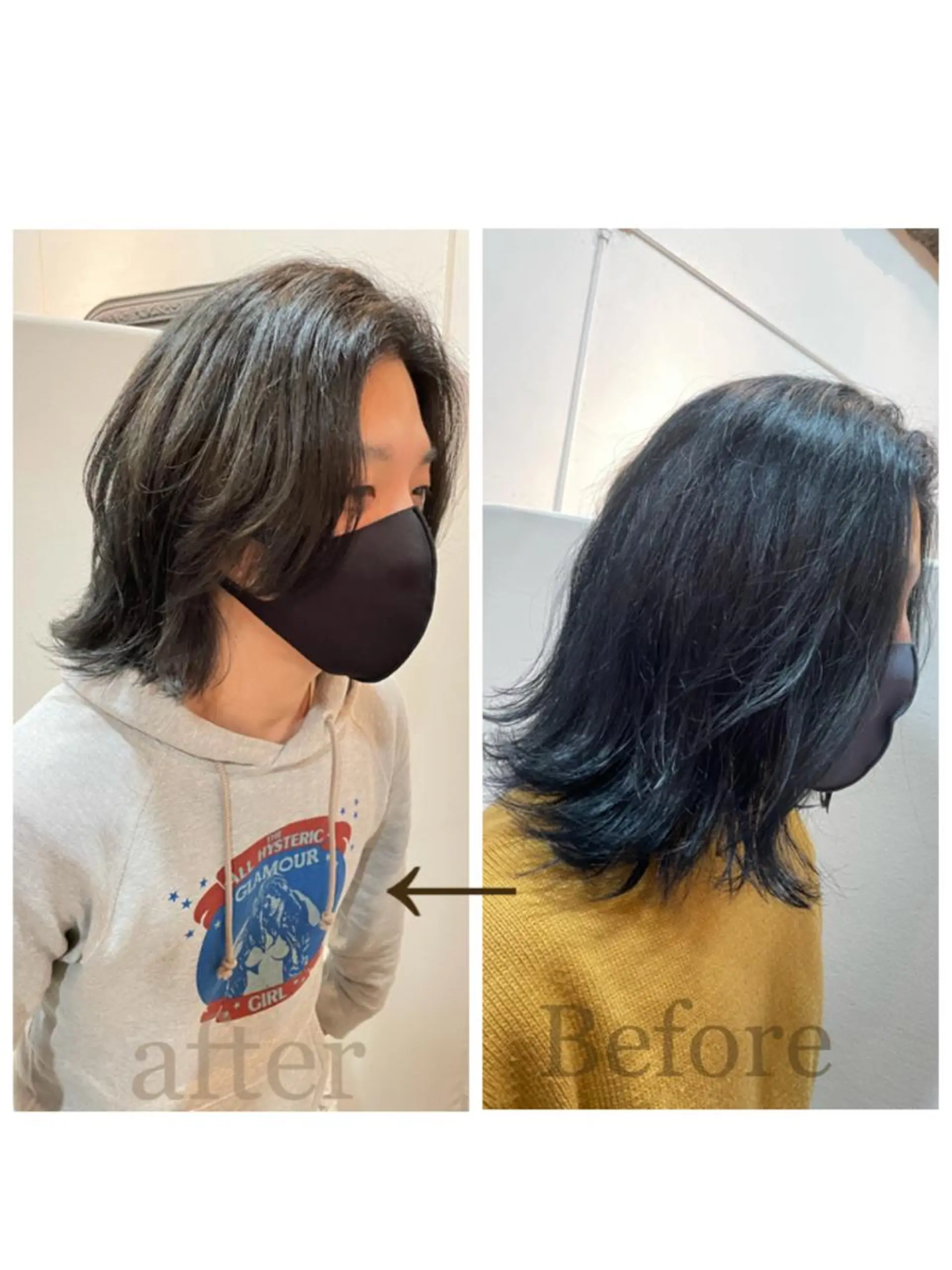 メンズ メンズウルフカット ウルフカット 吉田 Lilianeのマツエク・マツパデザイン