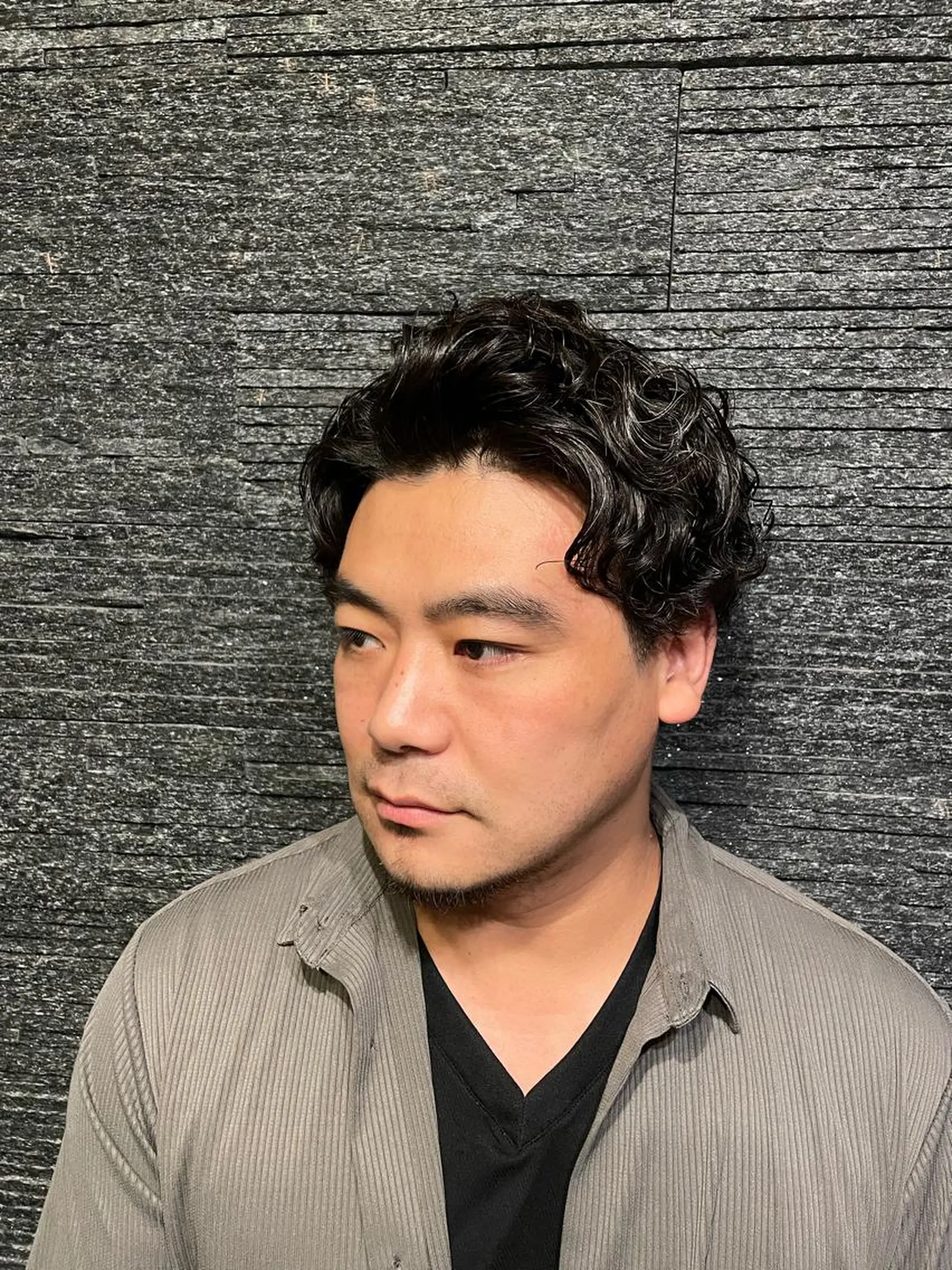 ショート パーマ プレ銀 ・のヘアスタイル
