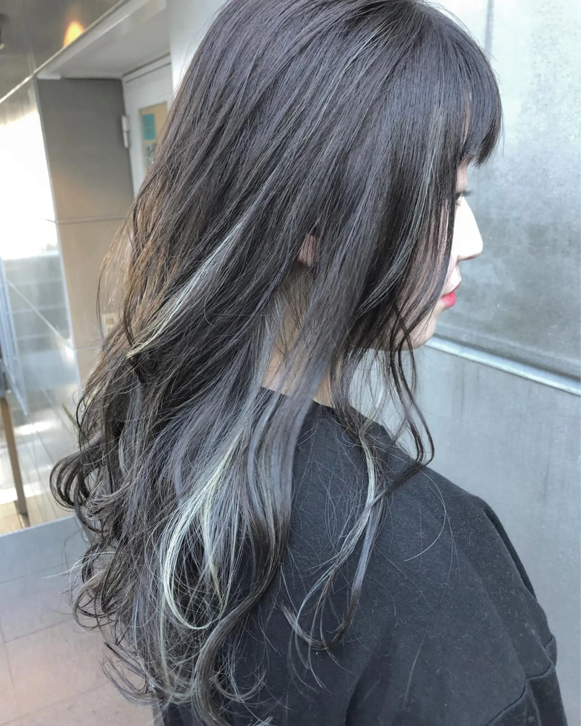 セミロング カラー 北間 寛哉のヘアスタイル