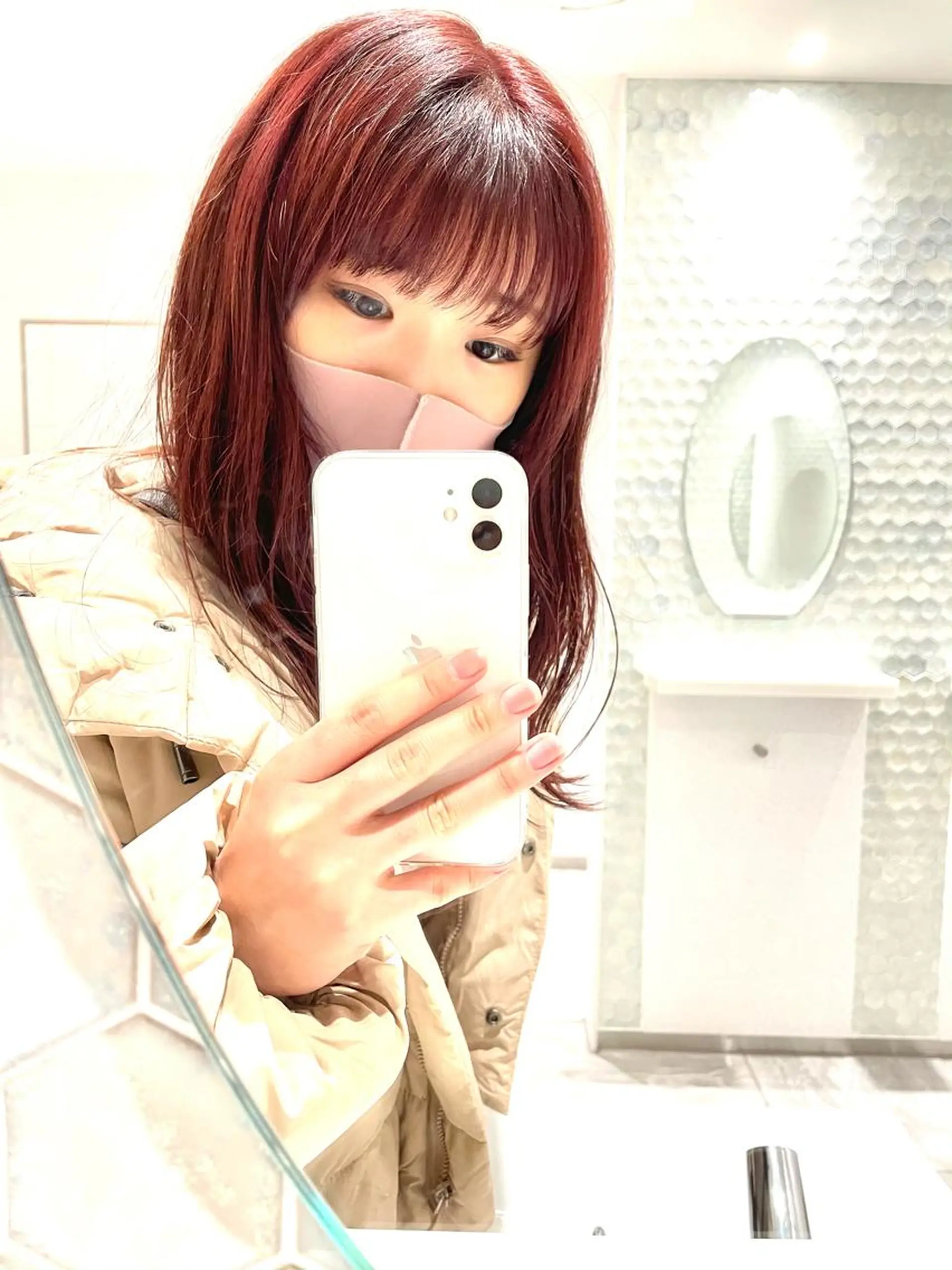 ロング カラー ヘアアレンジ ヘアセット ハイトーンピンク🍑 ブリーチ🍑RINAのヘアスタイル