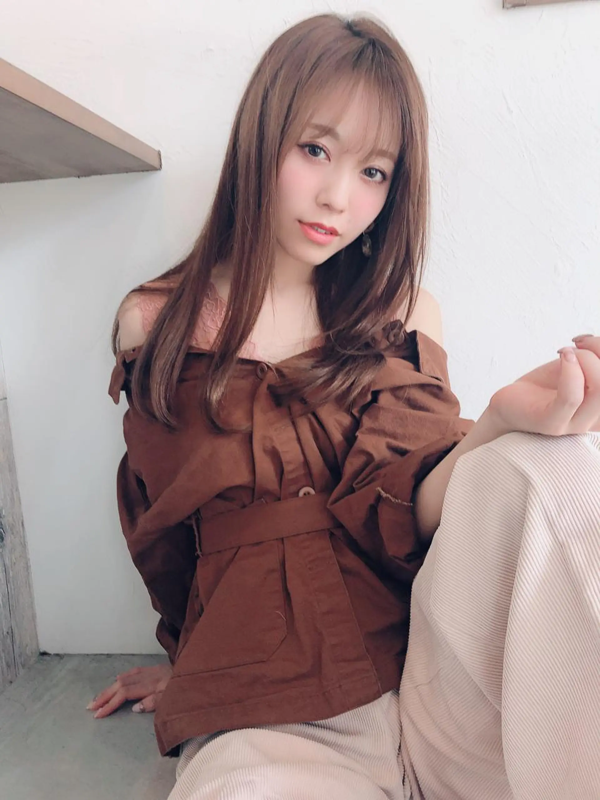 ロング 縮毛矯正 Life make sibllesのヘアスタイル