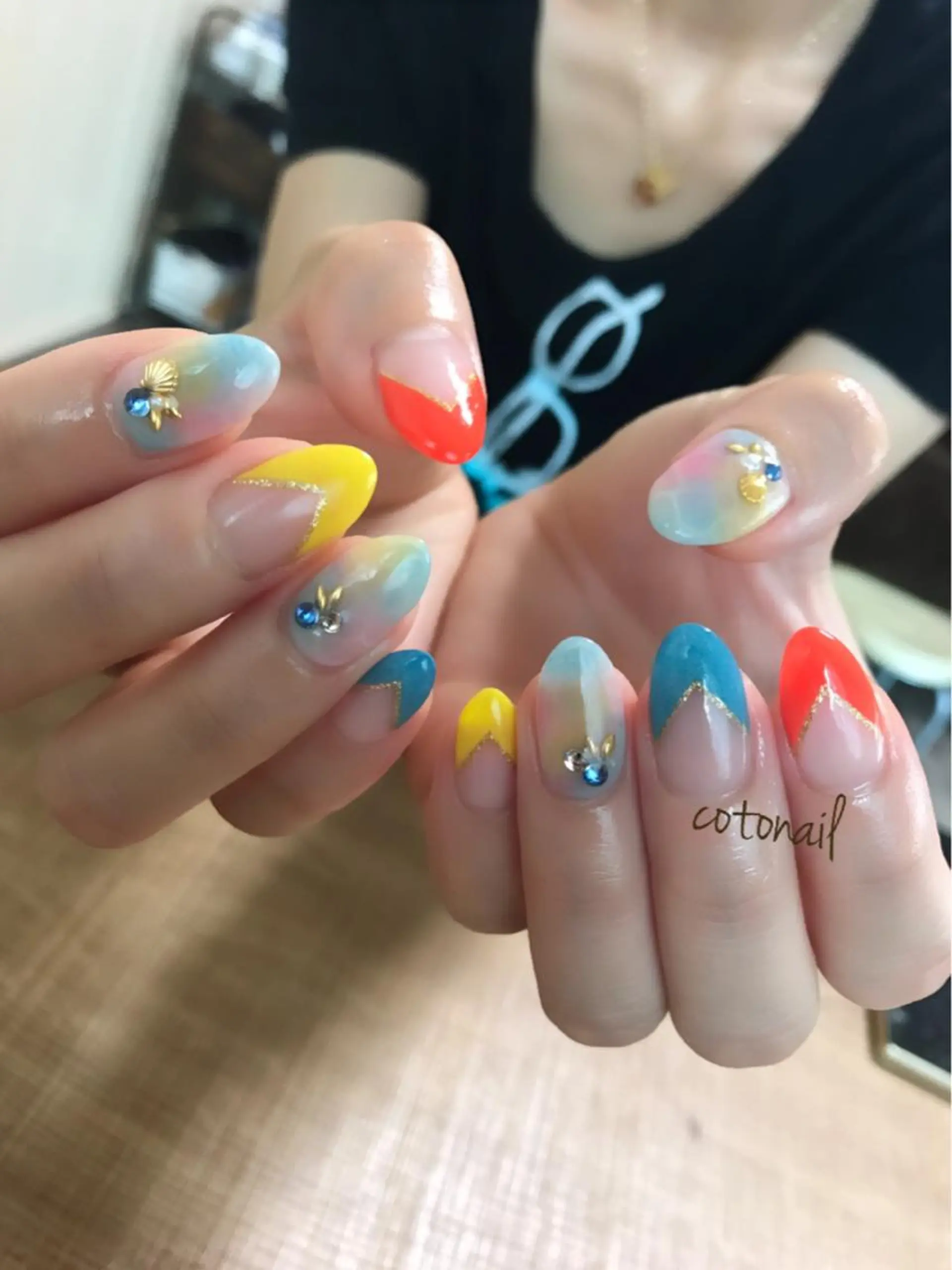 ネイル ツメトマツゲ .のネイルデザイン