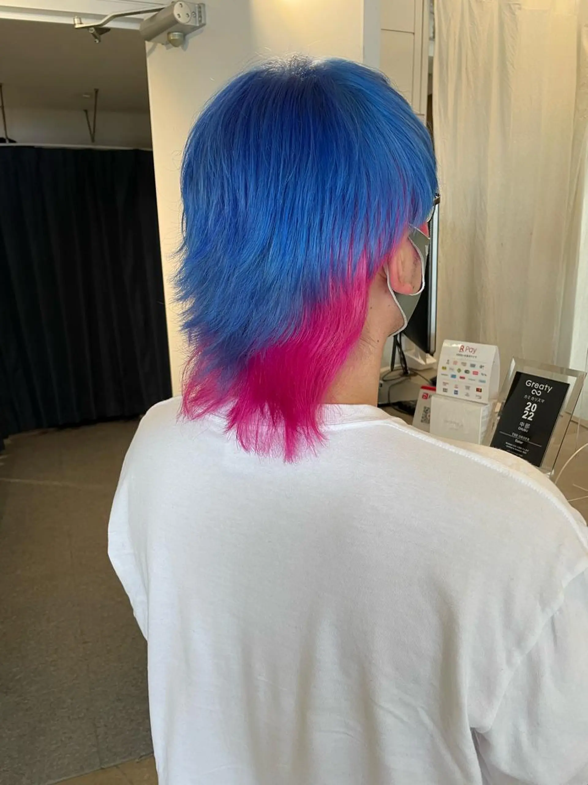 ショート カラー メンズ デザインカラー ヘアカラー トリートメント ハイトーン/レイヤー /ケアブリーチ石川治のヘアスタイル