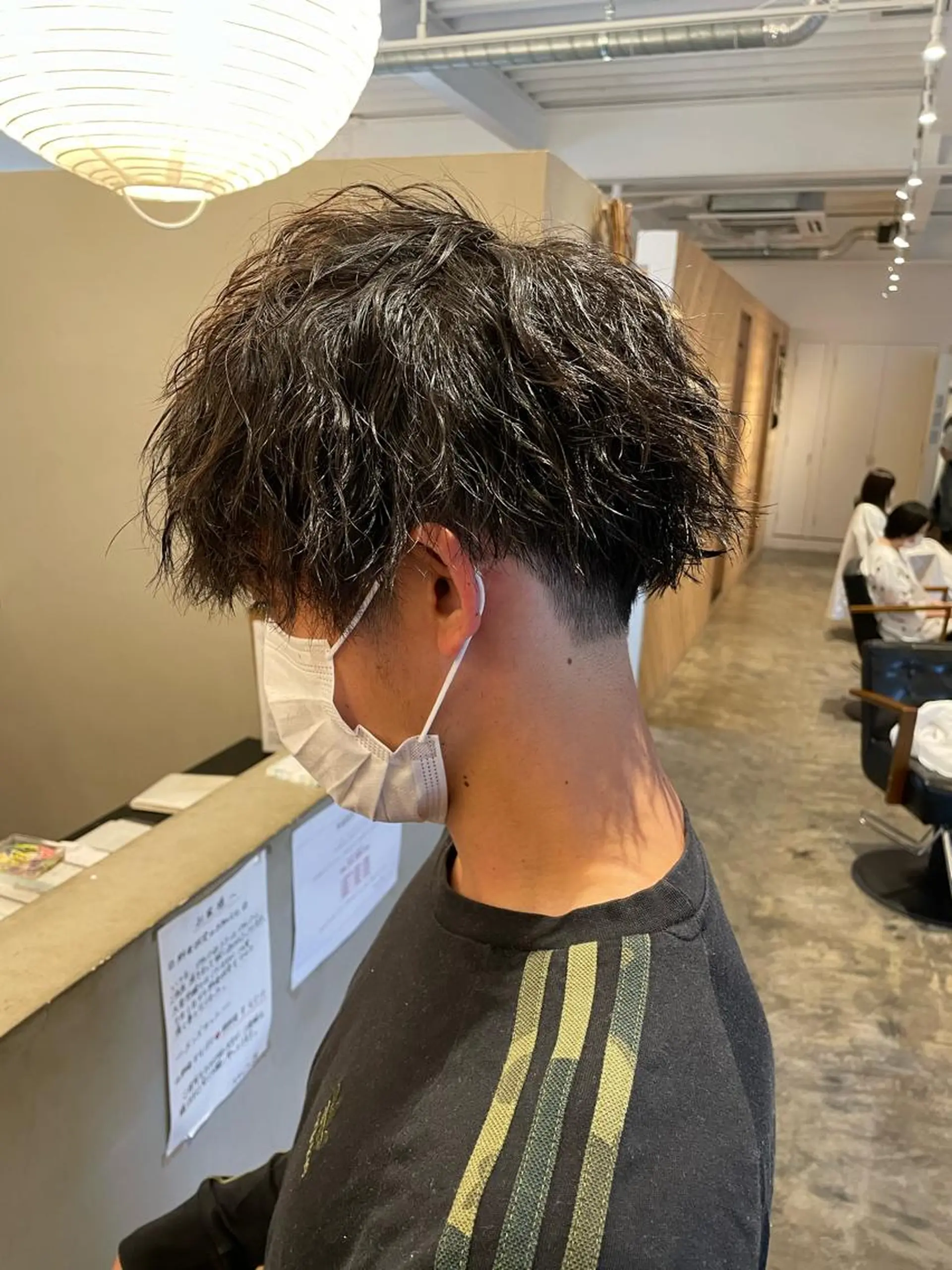 パーマ メンズ カット パーマ 水戸/ブリーチカラー ♠️♠️會澤遼真のヘアスタイル