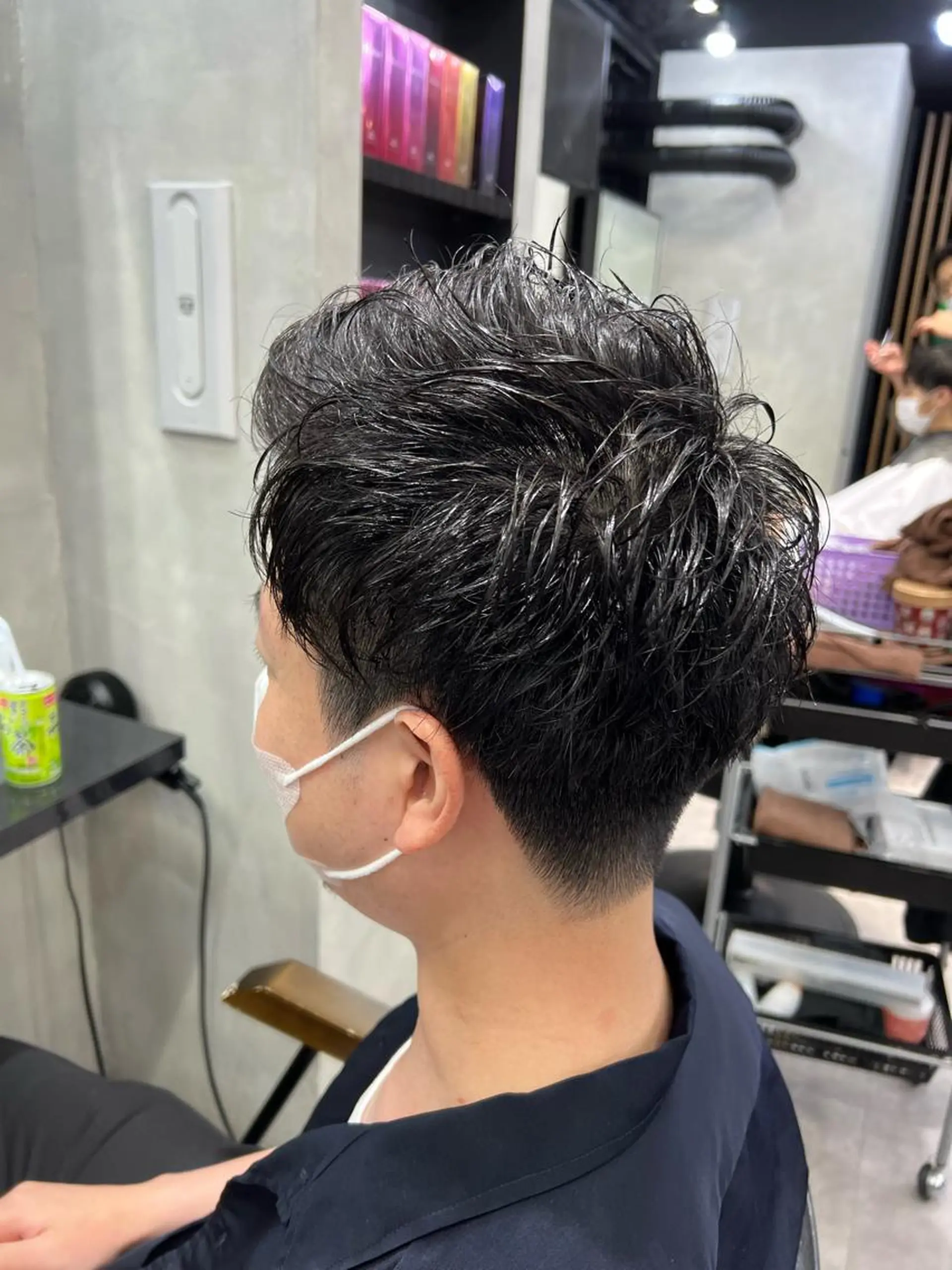 ショート パーマ ヘアアレンジ メンズ 個室で似合わせ好印象 🧡外山弥千代のヘアスタイル