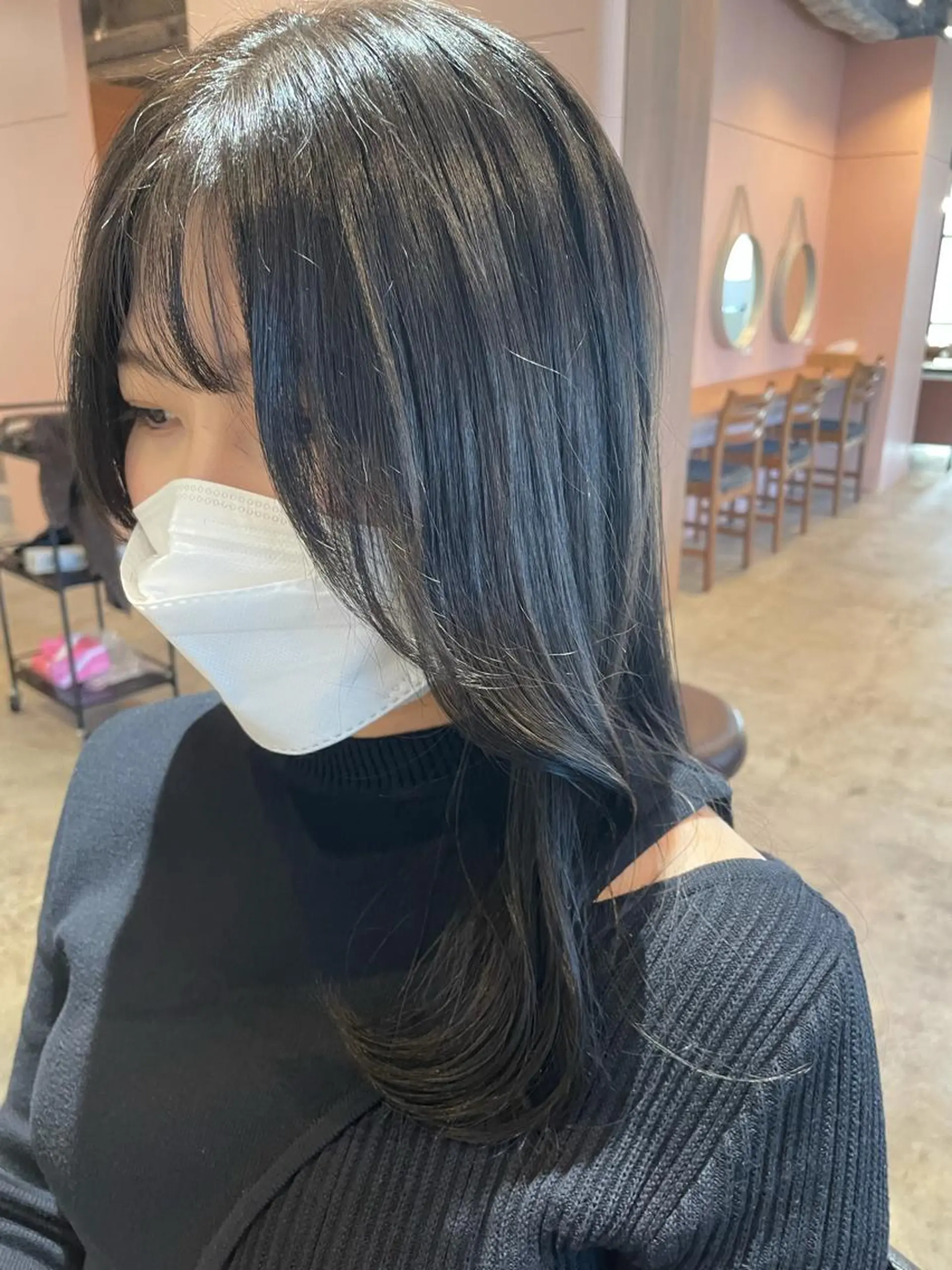 ミディアム カラー ヘアアレンジ REONA🪽✨薬院 レイヤーカット🫧のヘアスタイル