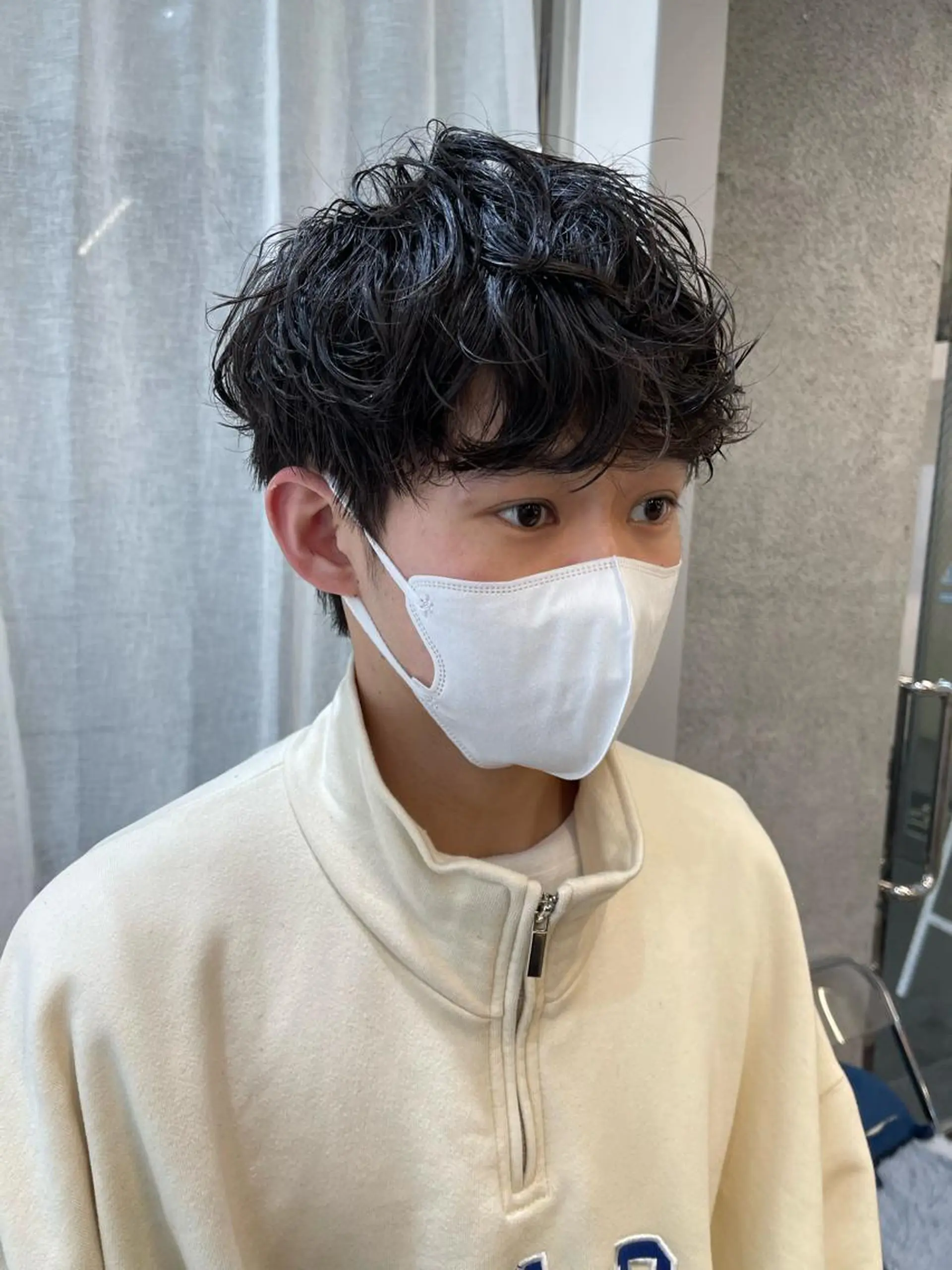 ショート パーマ メンズ カット パーマ 早瀬裕之 パーマのヘアスタイル
