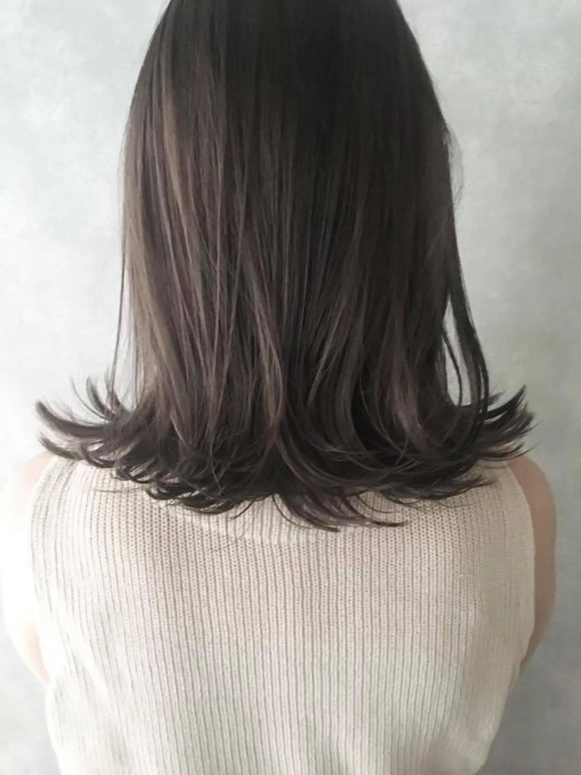 セミロング カット ヘアカラー トリートメント FERIAあべの KARINのヘアスタイル
