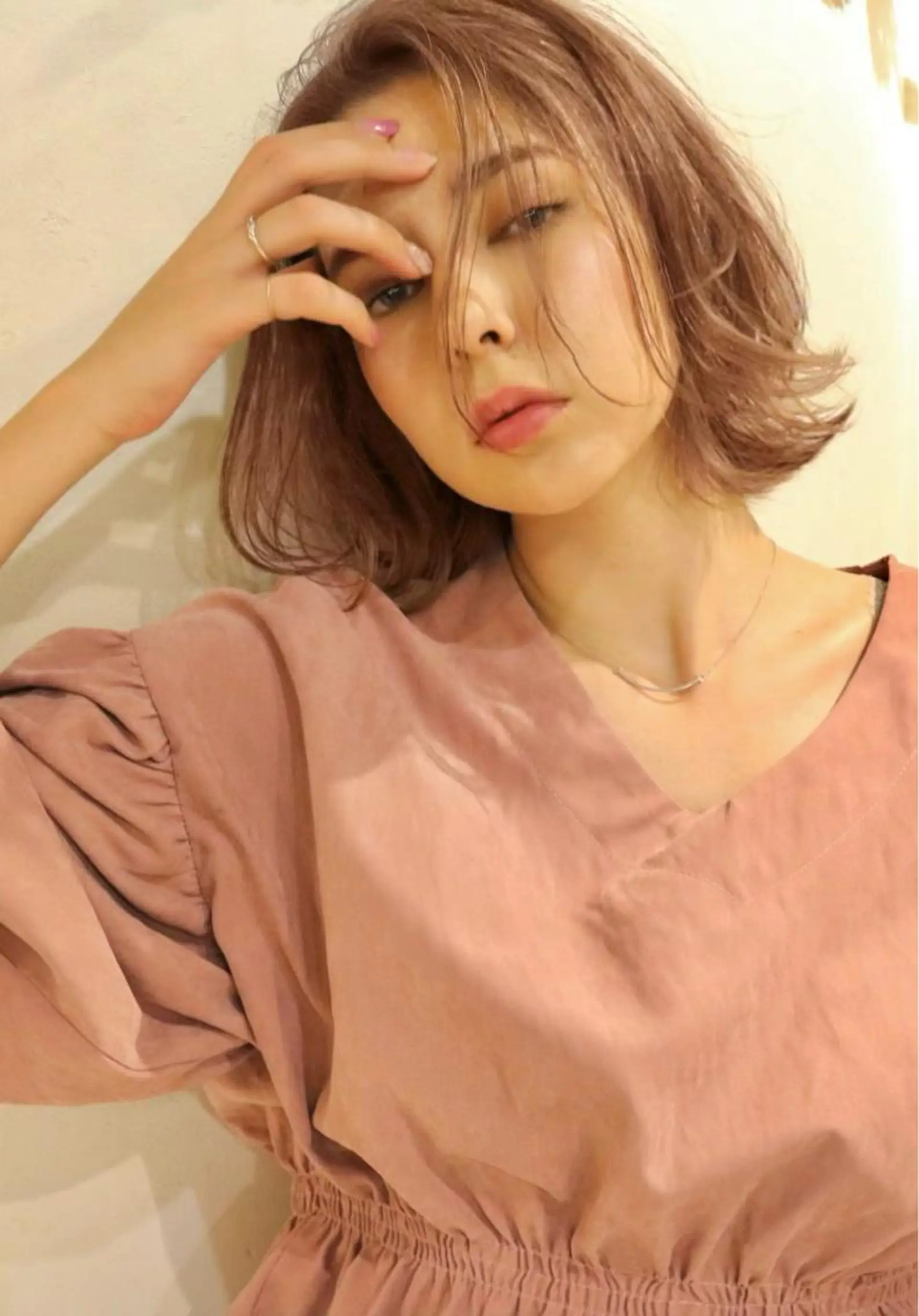 ミディアム カラー カット ヘアカラー トリートメント 似合わせカラーパーマ 🌿kitin米川のヘアスタイル