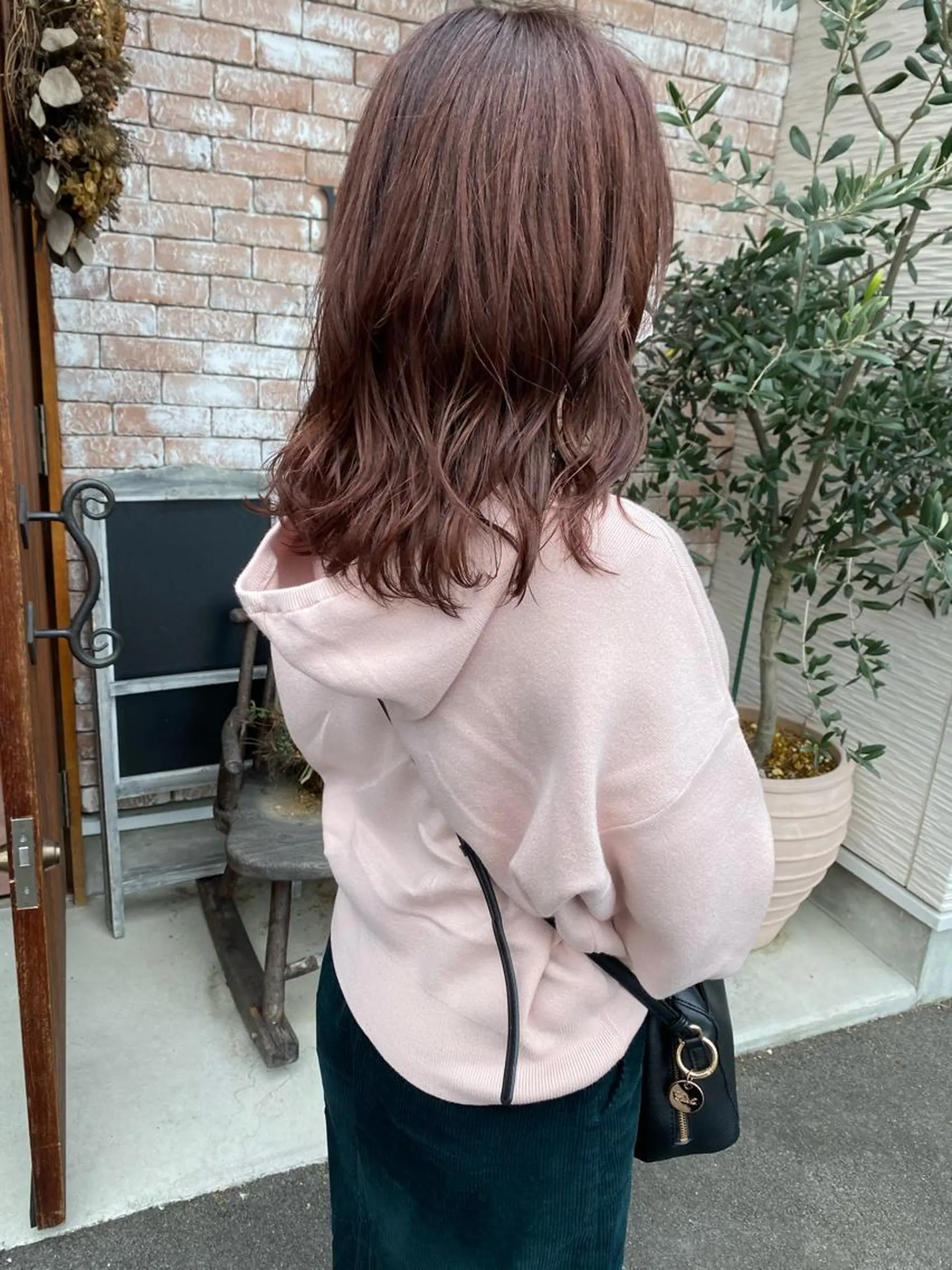 ミディアム カラー ブラウンカラー ラベンダーカラー ラベンダーブラウン ピンクカラー 【浜松・豊橋】 ニシモトのヘアスタイル