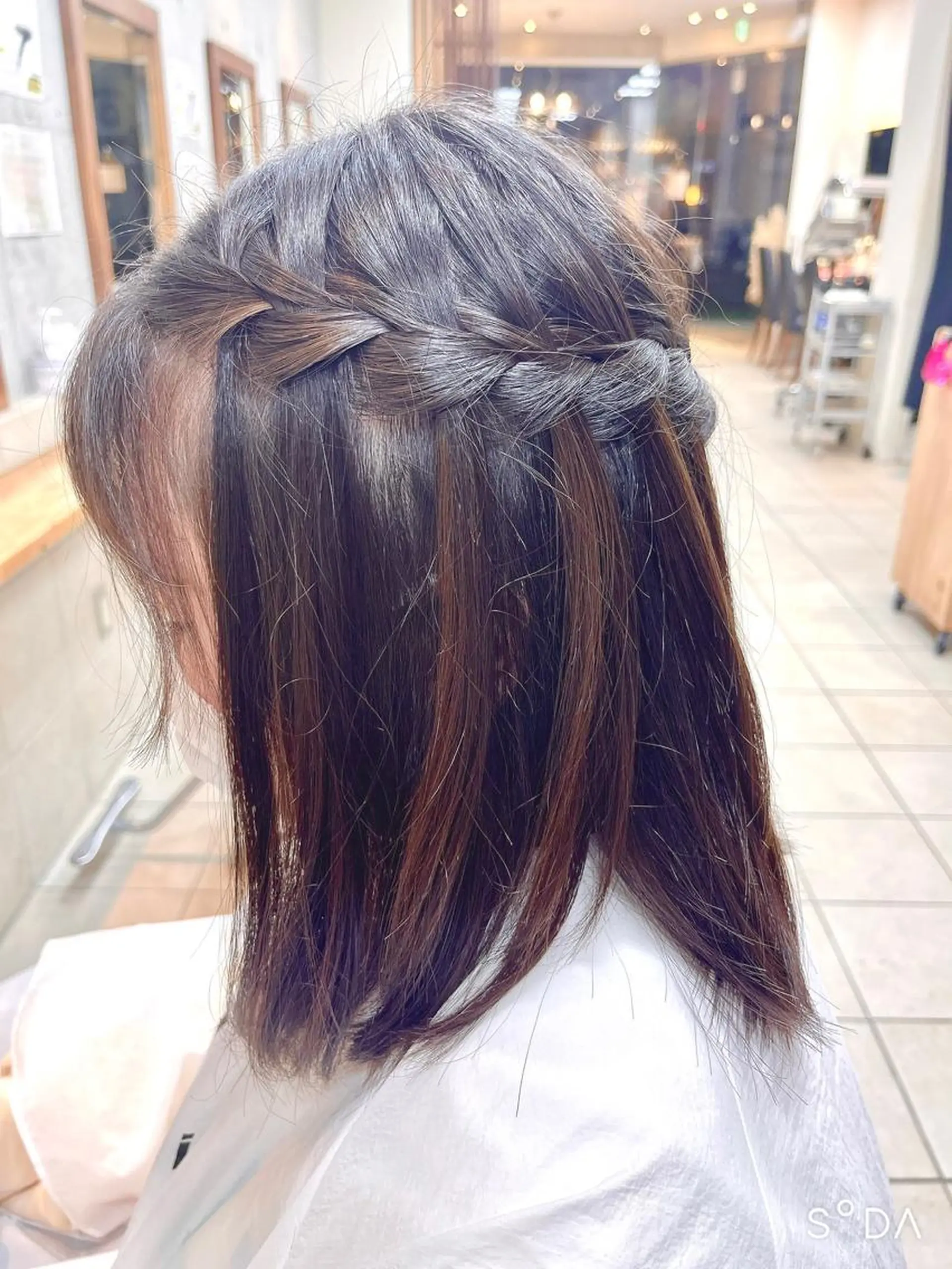 ミディアム ヘアアレンジ たなか なおのヘアスタイル