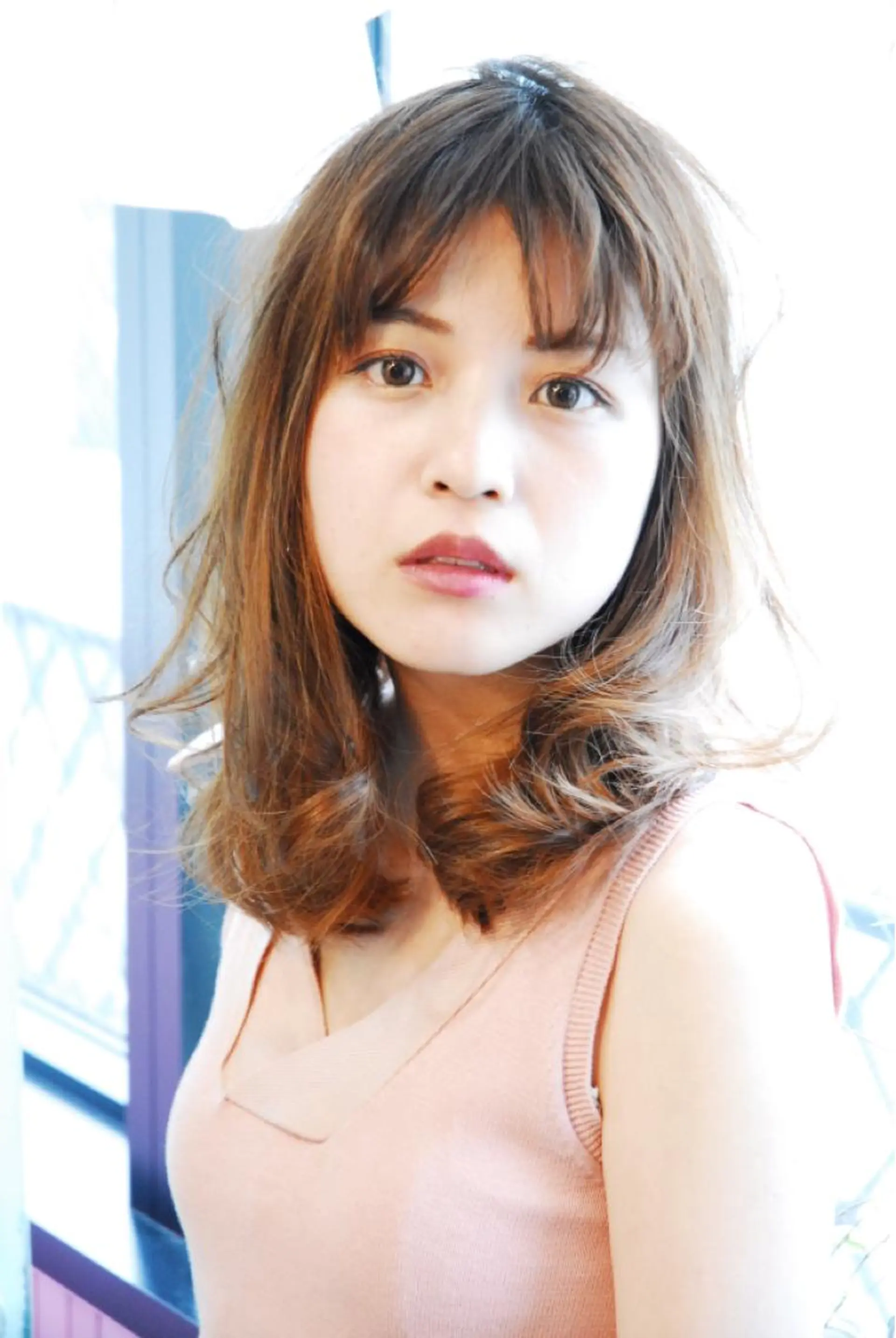 セミロング カラー パーマ ヘアアレンジ メンズ 表参道Lise おおいしおりのヘアスタイル
