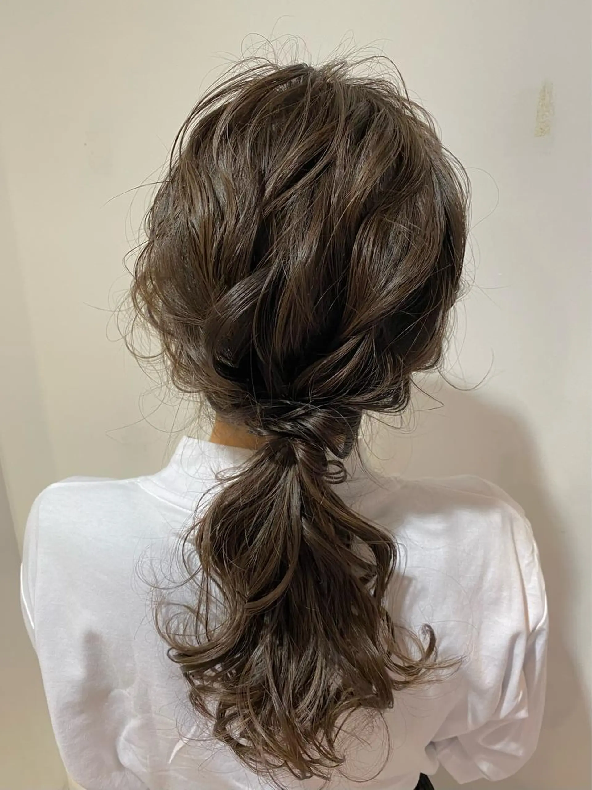 ミディアム ヘアアレンジ 谷町/Le'a /竹原しおなのヘアスタイル