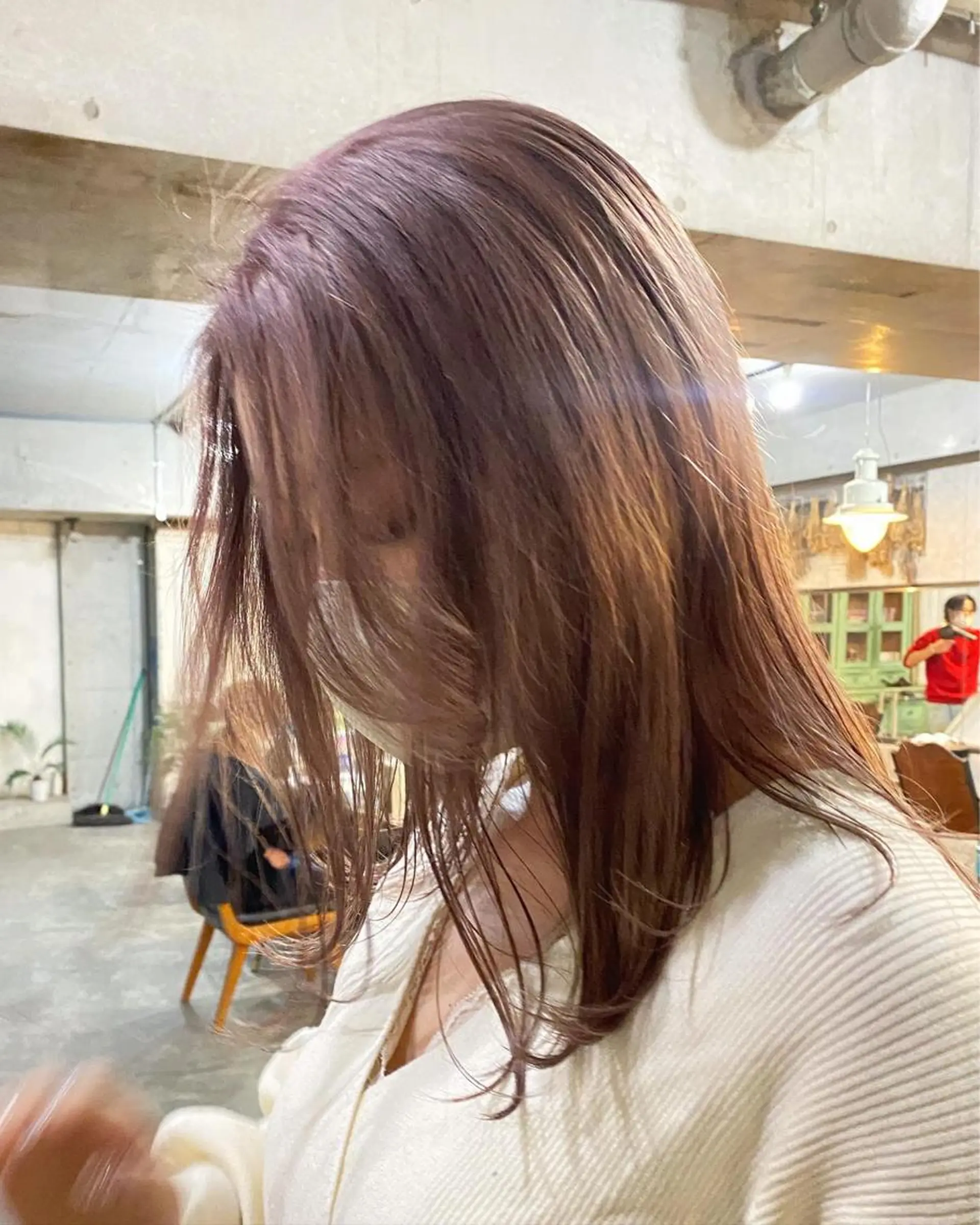 ミディアム カラー ヘアアレンジ 心斎橋美容室 Junのヘアスタイル