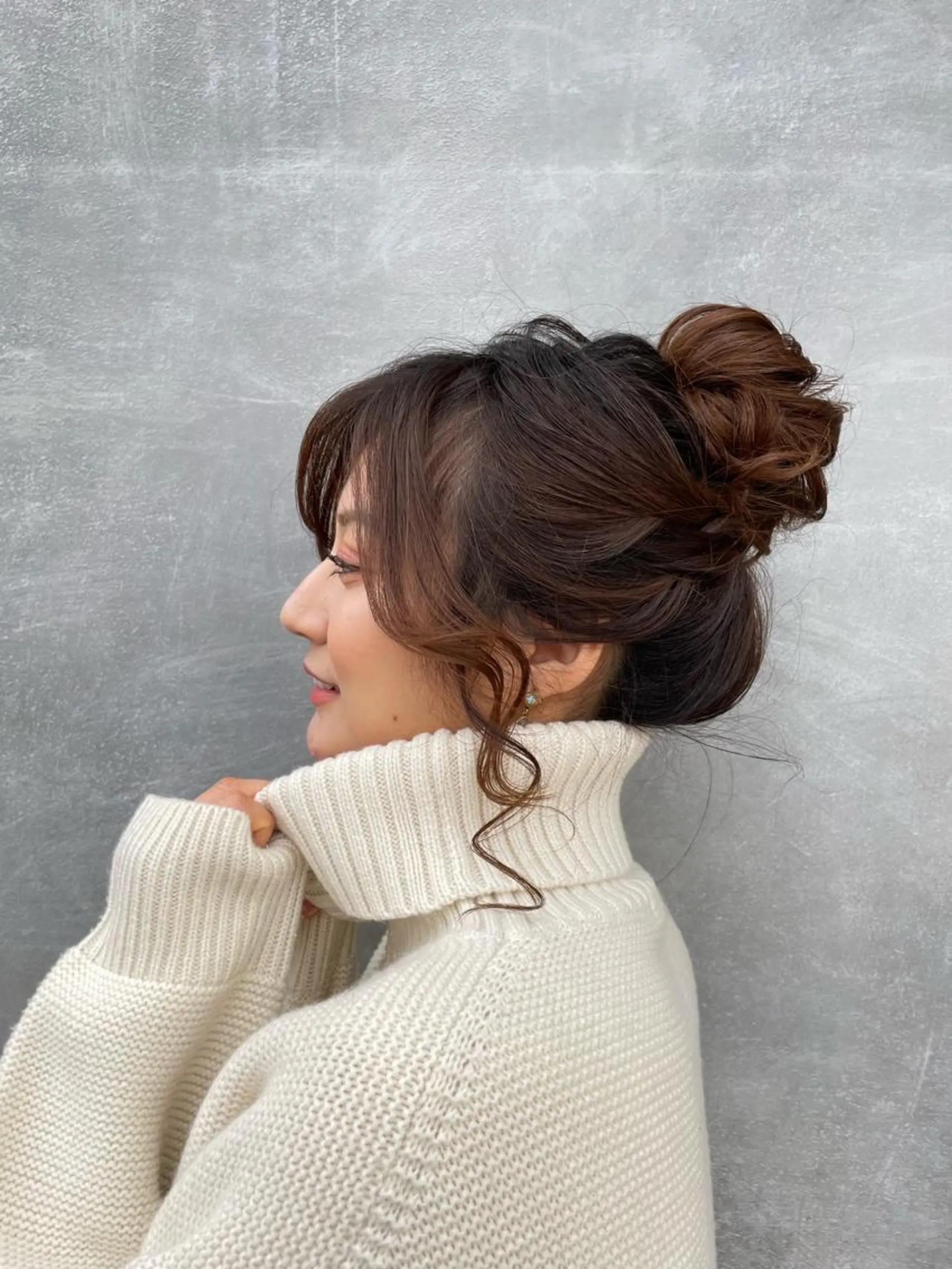 ヘアアレンジ お団子ヘア デート 🫧 MAKI🫧のヘアスタイル