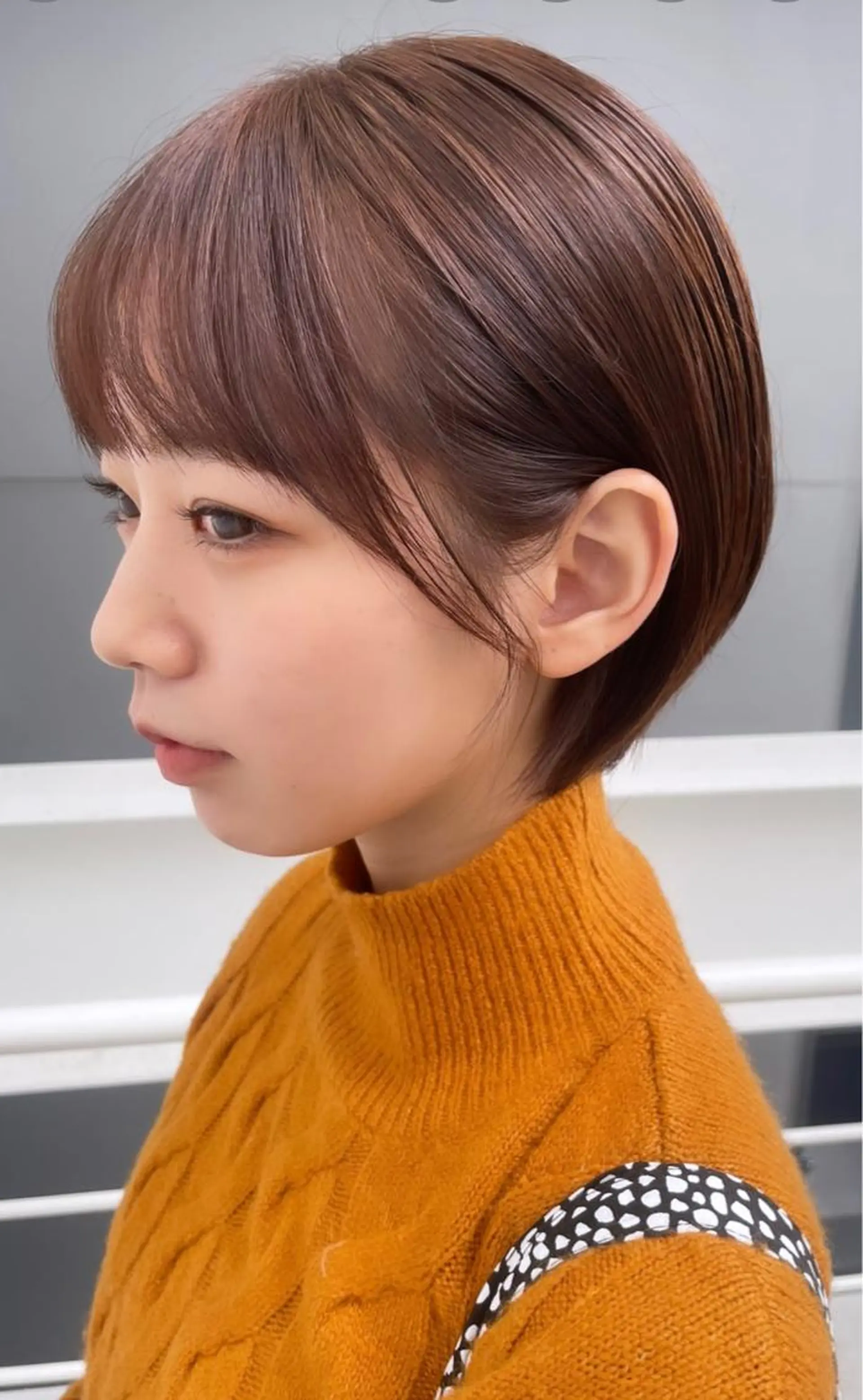 ショート ボブ デート ハイライト 髪質改善 韓国風ヘア カット ヘアカラー トリートメント 【20代ダメージ毛に 髪質改善】のヘアスタイル