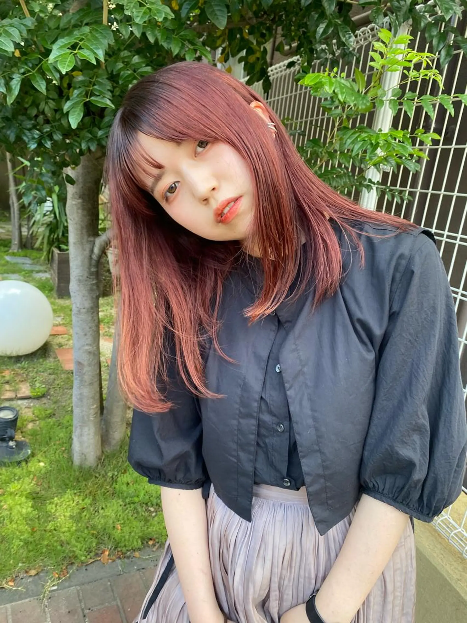 セミロング saya/似合わせ /透明感カラーのヘアスタイル