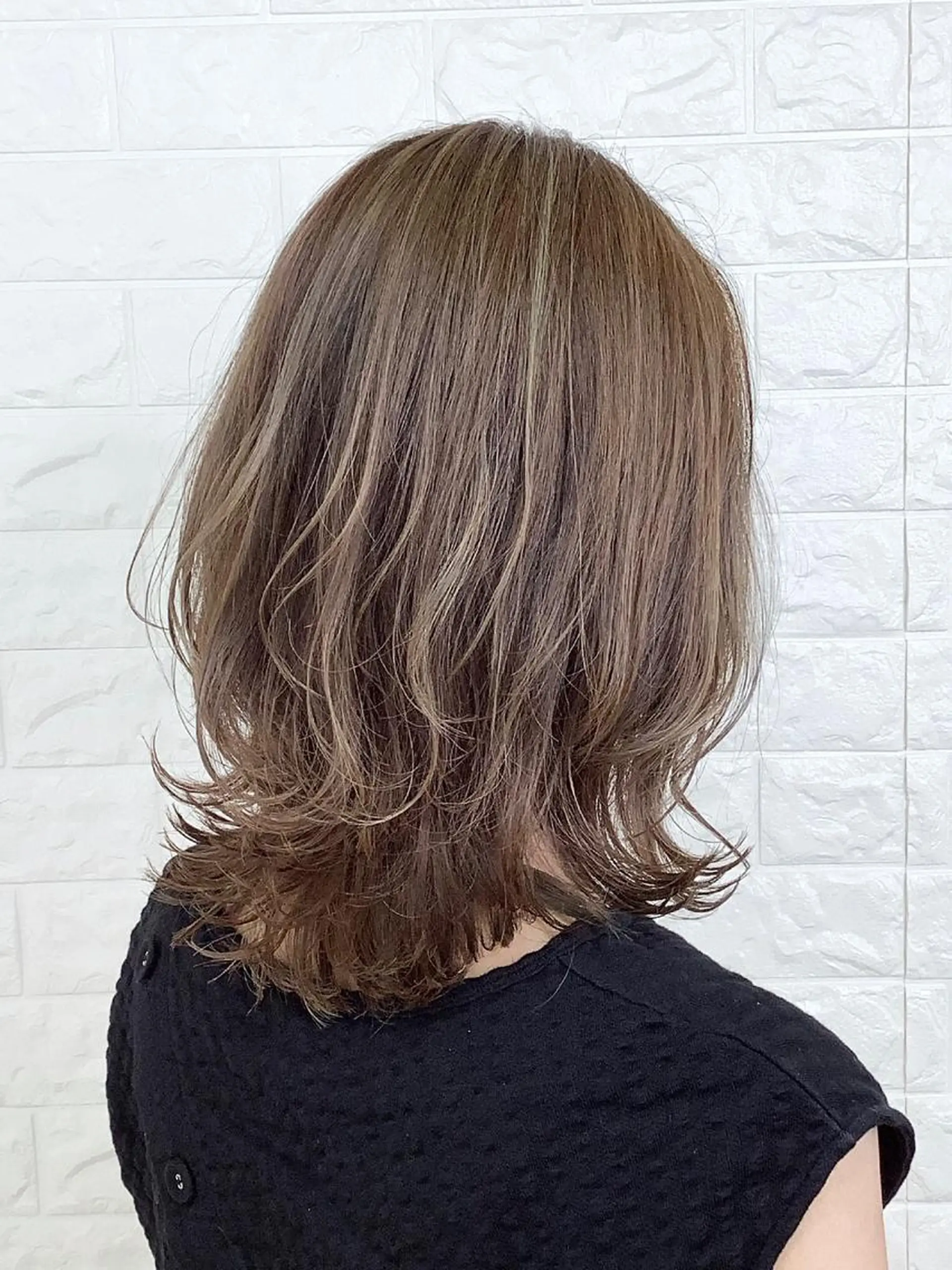 ミディアム カラー エイジングケア特化 美容師✂️山崎竜二のヘアスタイル