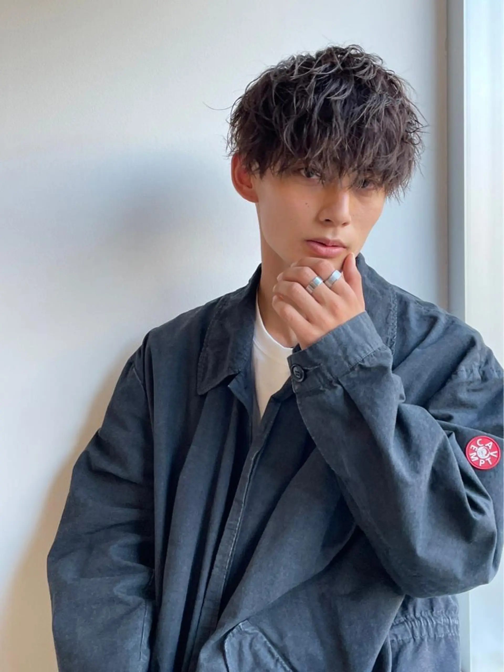 ショート パーマ メンズ CLUTCH天王寺 西藤遥河のヘアスタイル