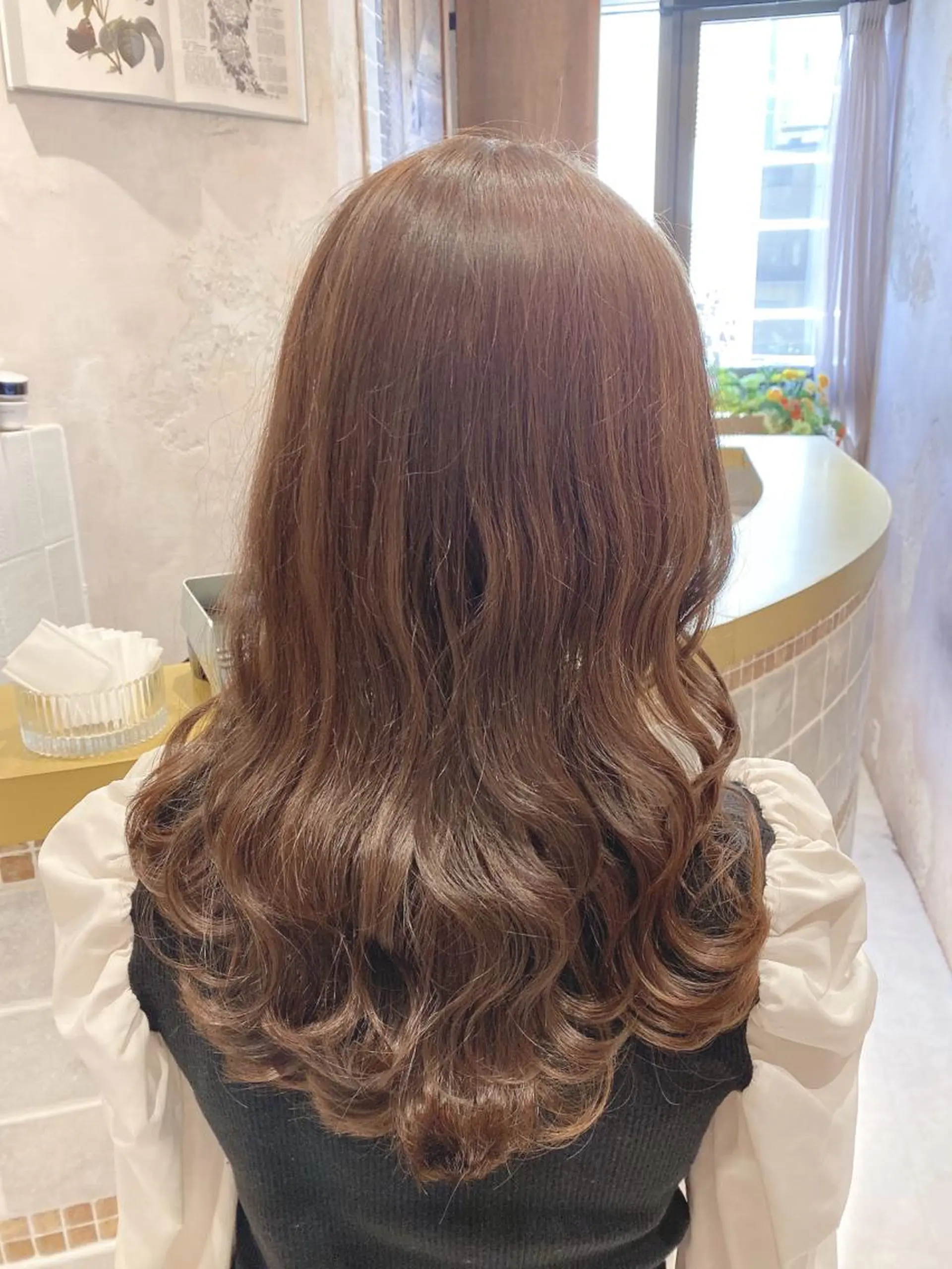 セミロング 韓国風ヘア✻透明感 カラー✻yukaのヘアスタイル