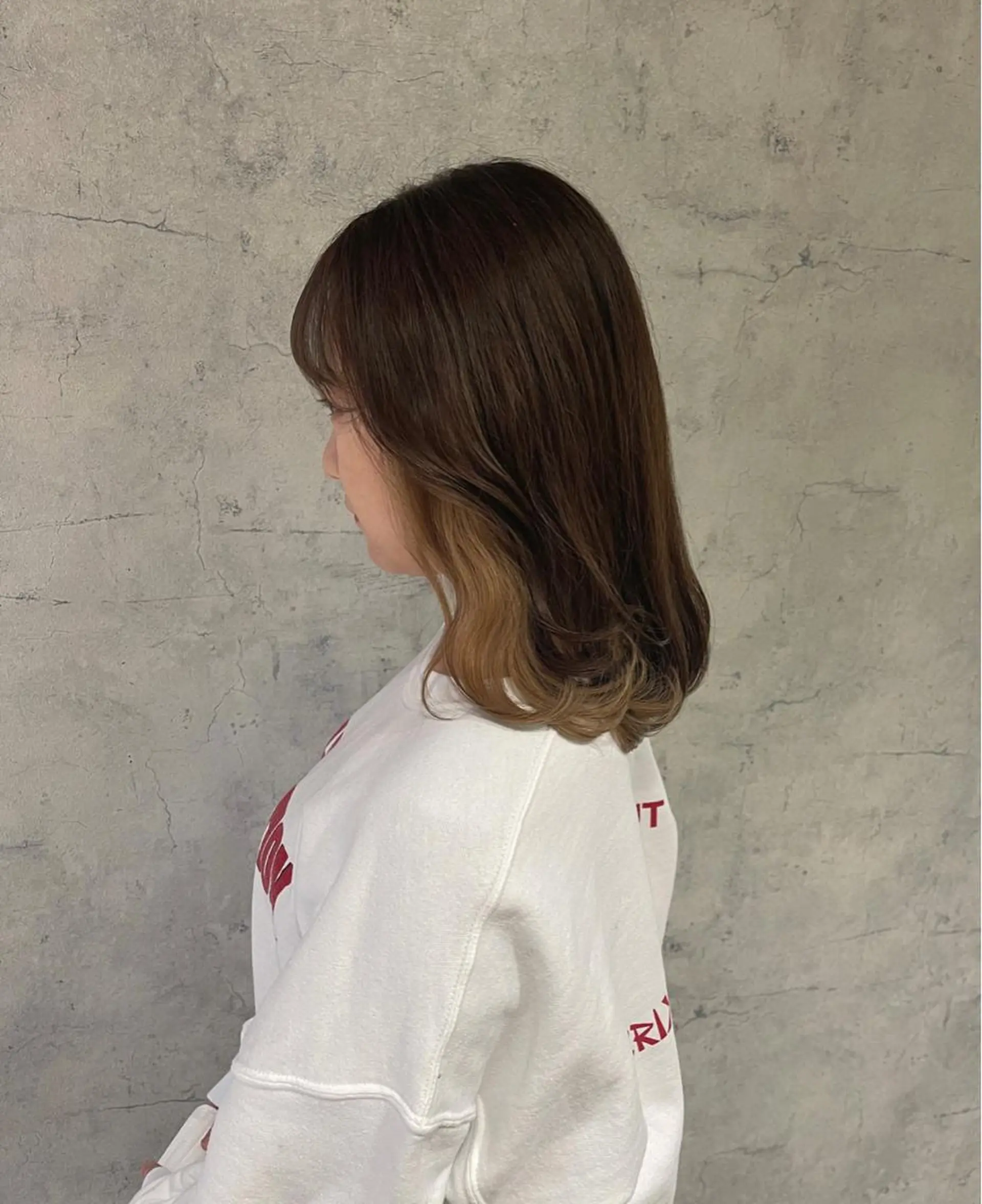 ミディアム カラー ヘアカラー 唐澤 千尋のヘアスタイル