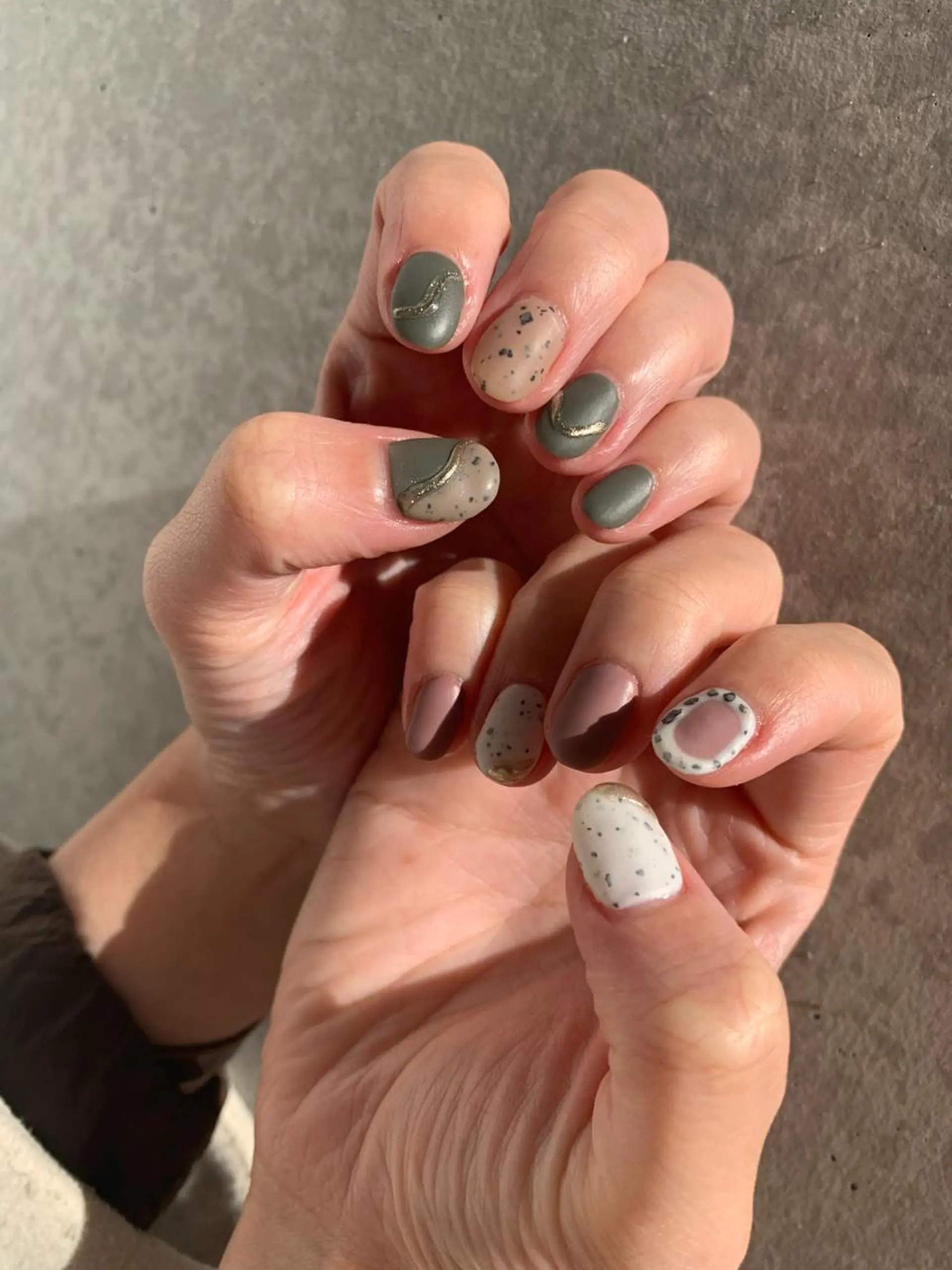 ネイル マットネイル 持ち込み マキノ ユイのネイルデザイン