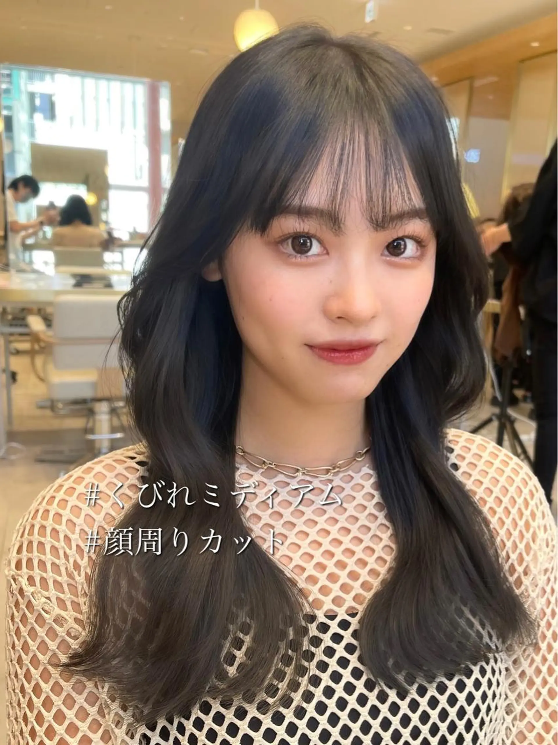 ミディアム カラー 髪質改善 トリートメント 顔周り特化/韓国ヘア /レイヤー/吉野幸大のヘアスタイル