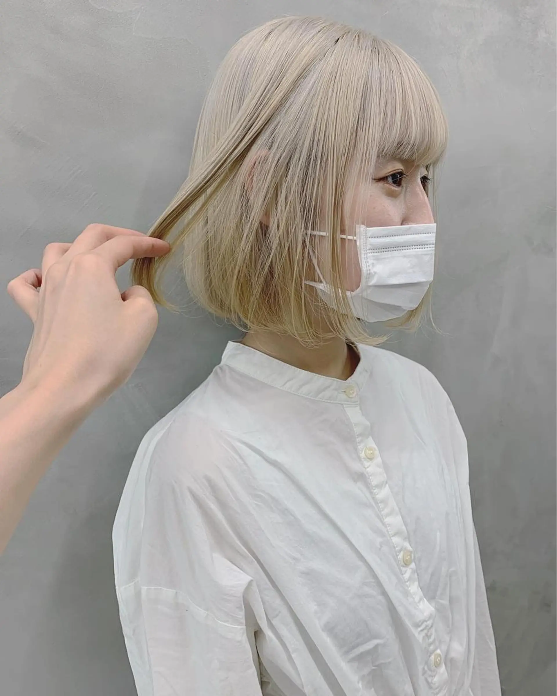 ミディアム カラー suu所属・🐝 hachi🐝のヘアスタイル