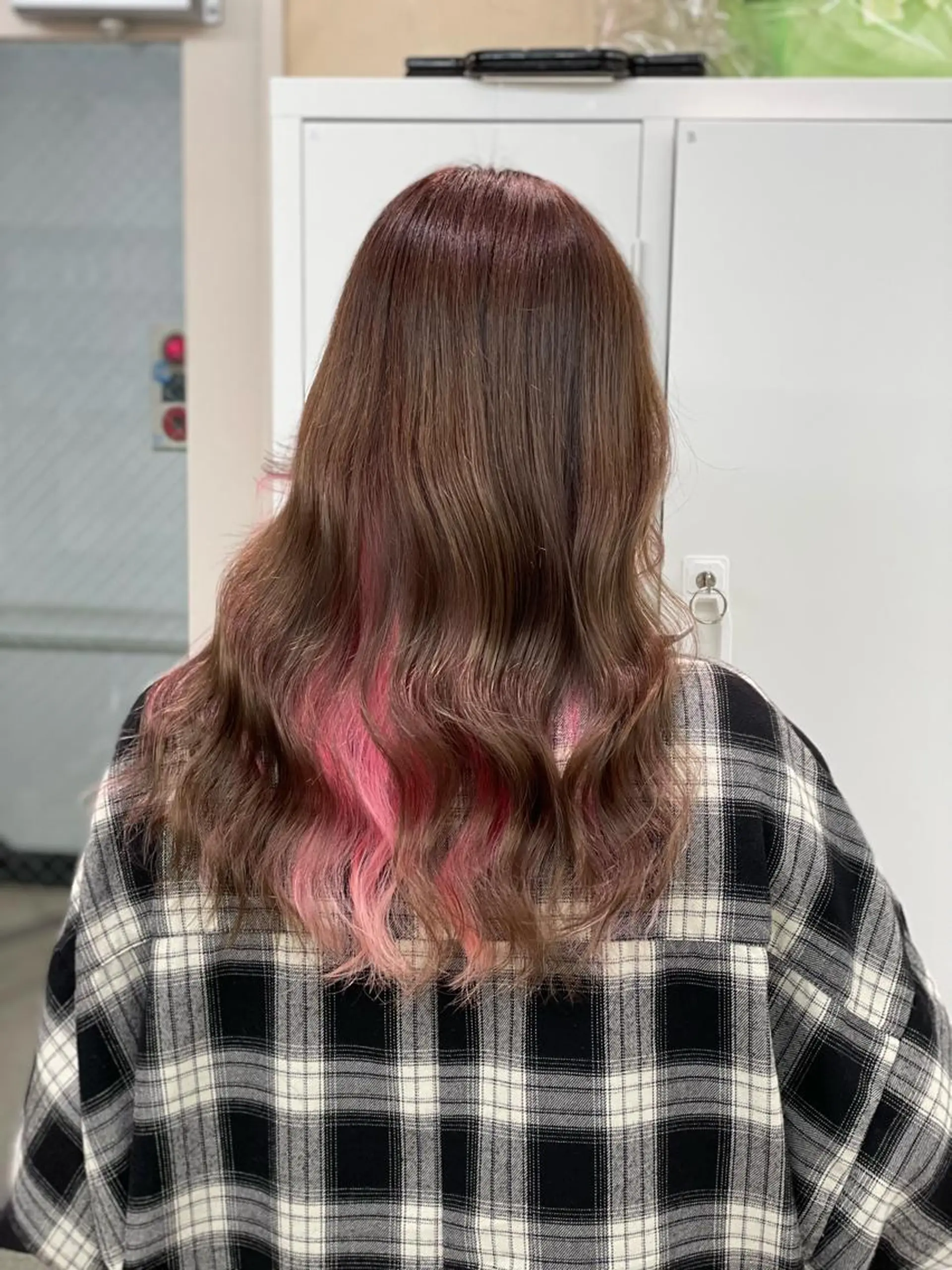 セミロング カラー ショーヤ/ブリーチ /エクステのヘアスタイル