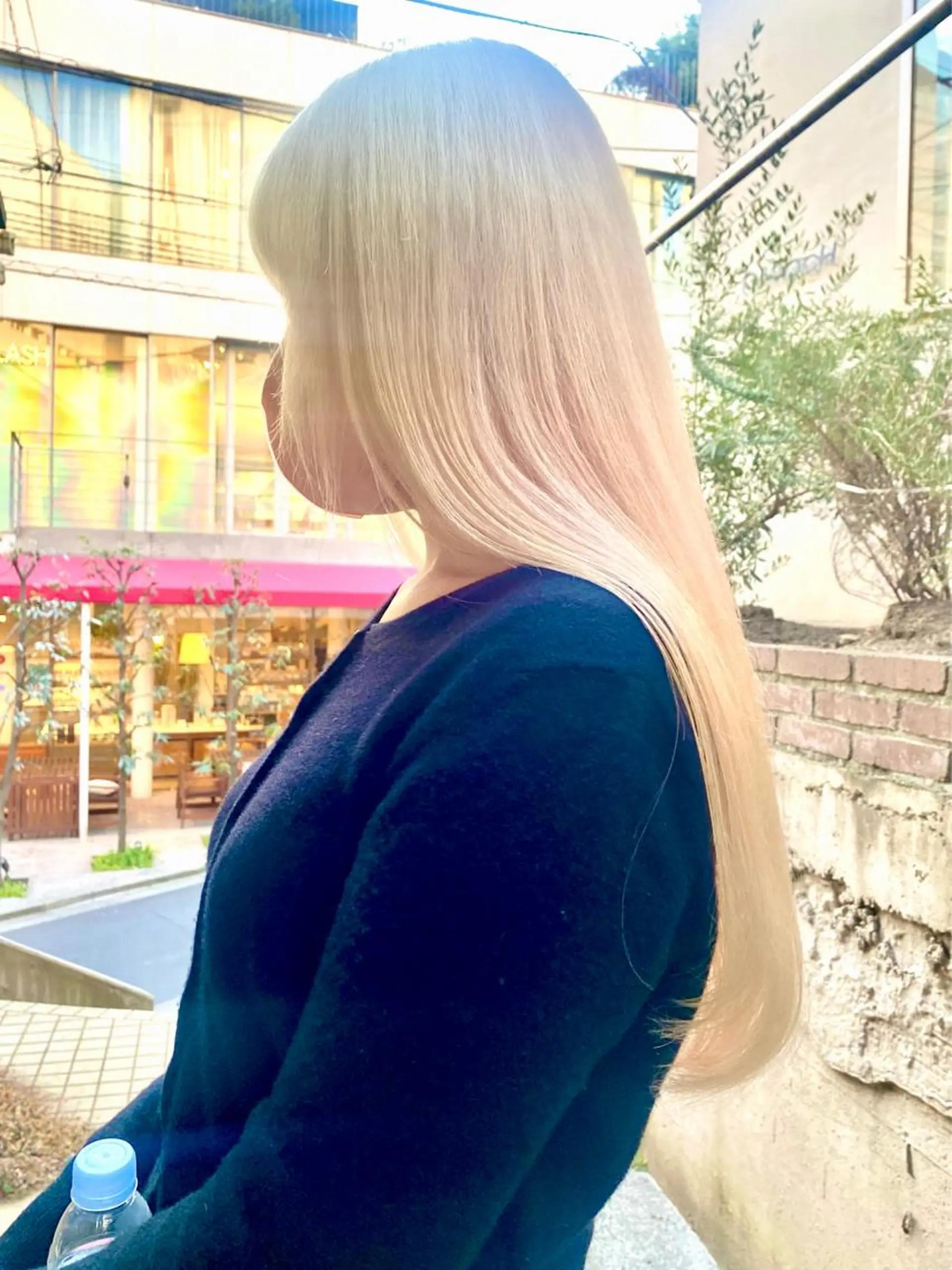 ロング カラー ブリーチ 抜きっぱなしブロンド ブロンド ケアブリーチ ダブルカラー ハイトーン/デザイン hirokiのヘアスタイル