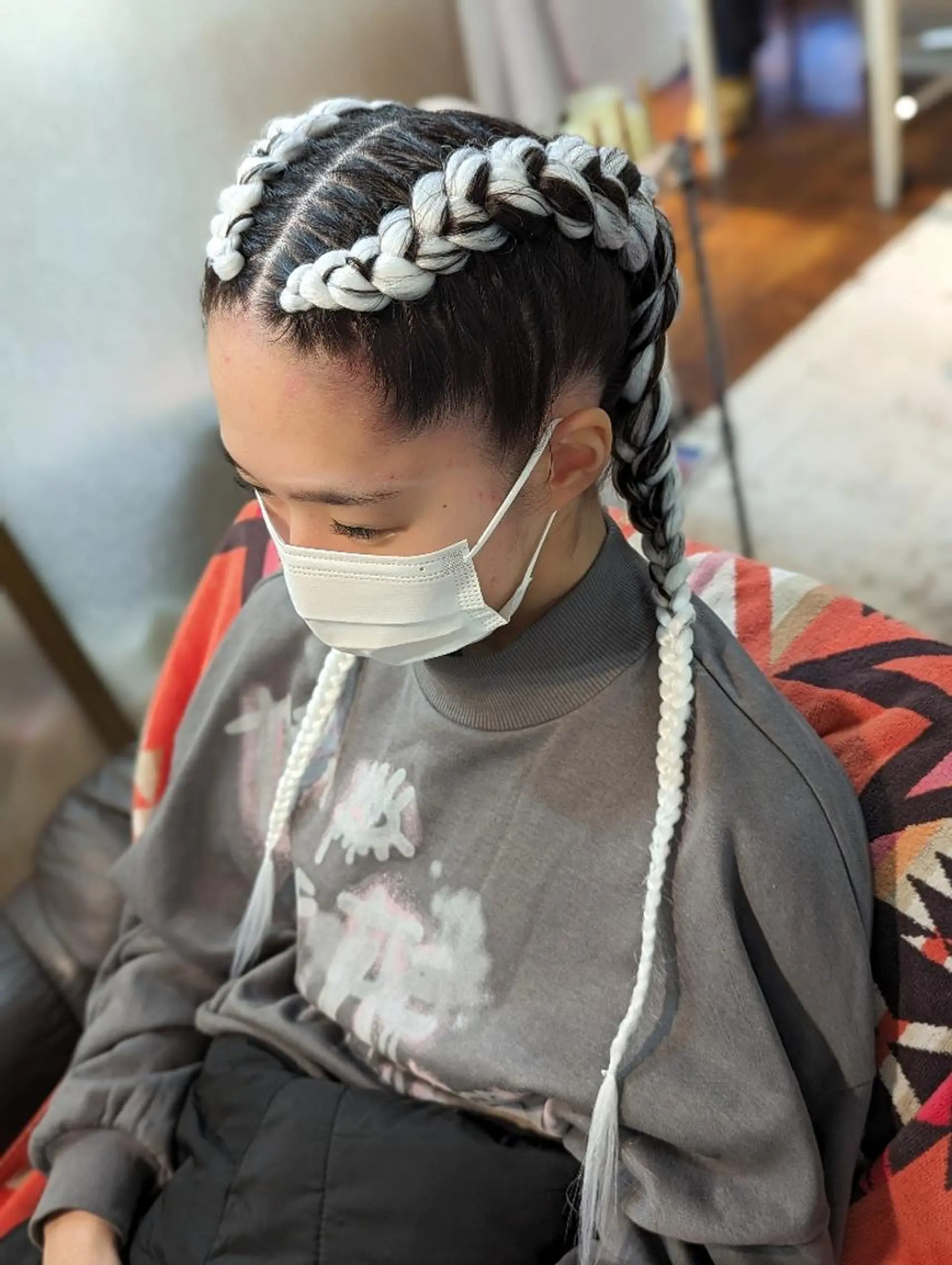 ヘアアレンジ セミロング エクステ scamp ★のヘアスタイル